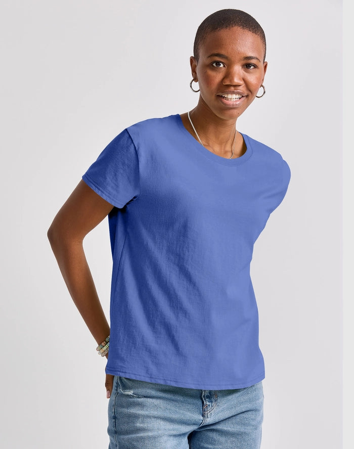 Hanes Essentials Women’s Cotton T-Shirt, Oversized Fit