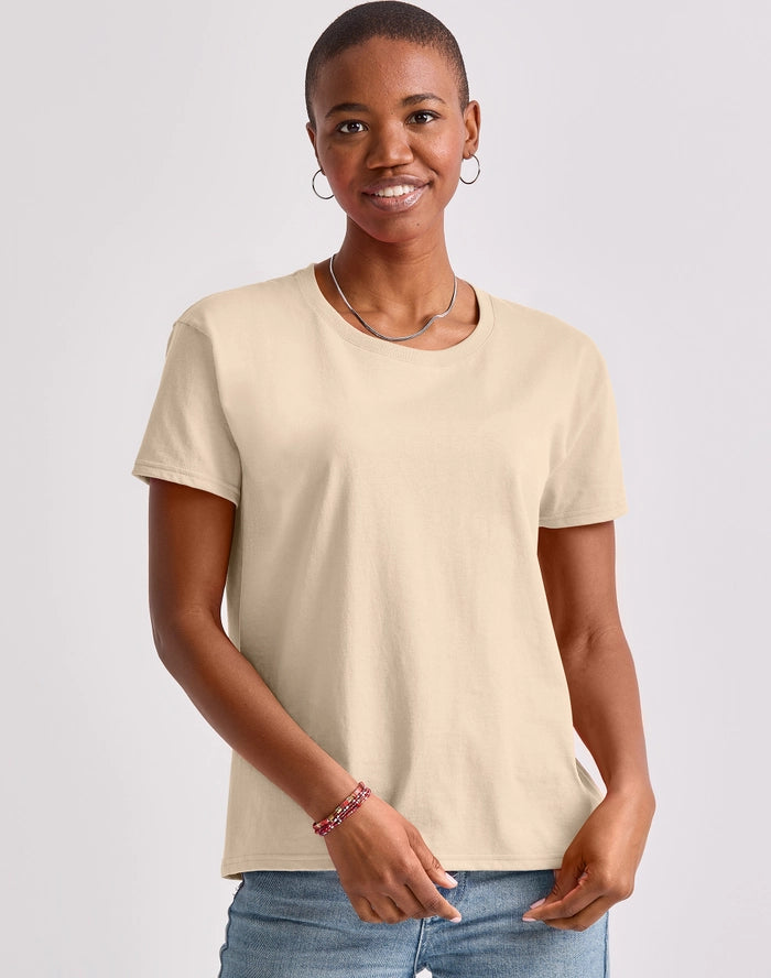 Hanes Essentials Women’s Cotton T-Shirt, Oversized Fit