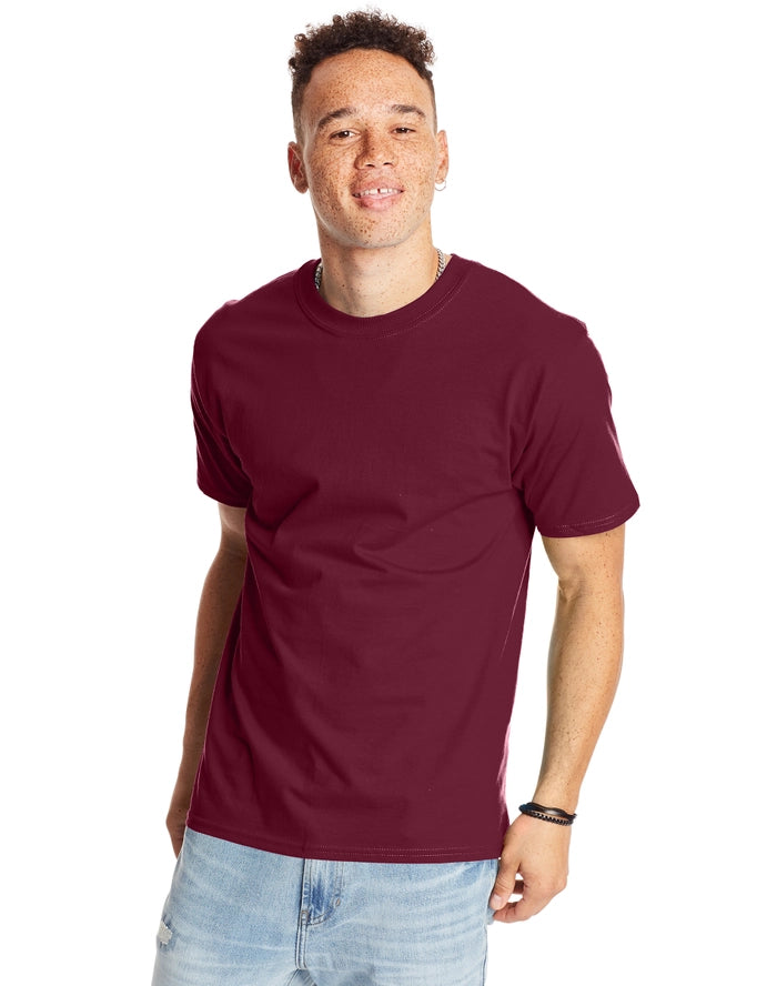 Hanes Mens Beefy Classic Crewneck Cotton Tee