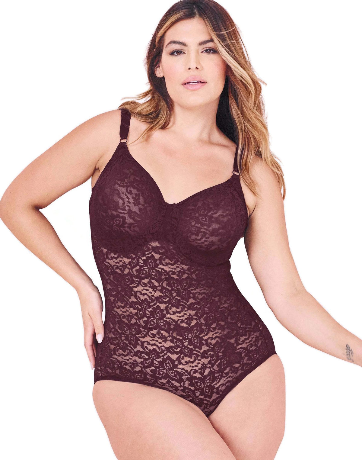 Bali Womens Lace ‘N Smooth Firm Control Body Briefer – Best-Seller!