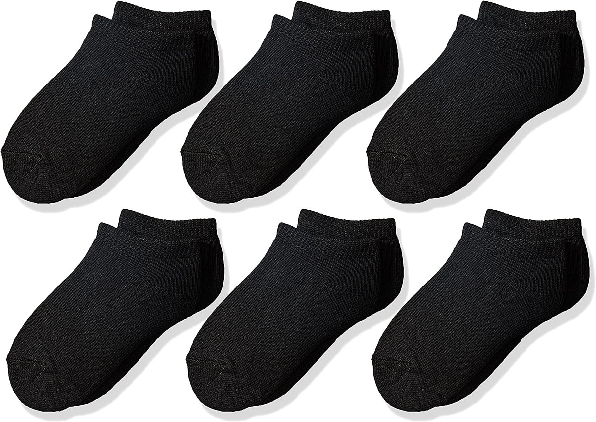 Fruit Of The Loom Boys 6 Pack No Show Socks