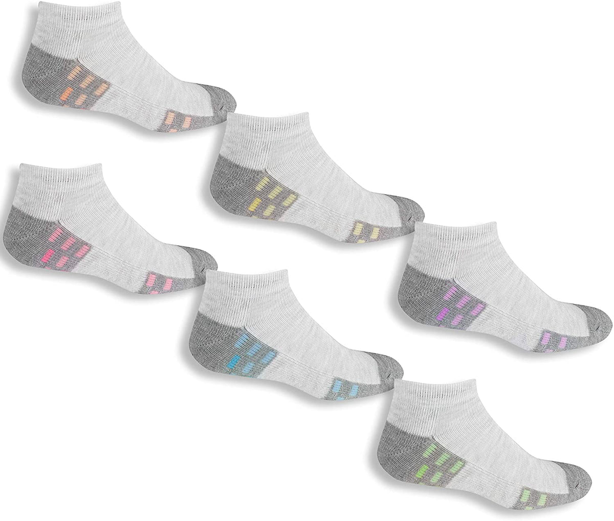 Fruit Of The Loom Girls 6-Pairs Low Cut Socks