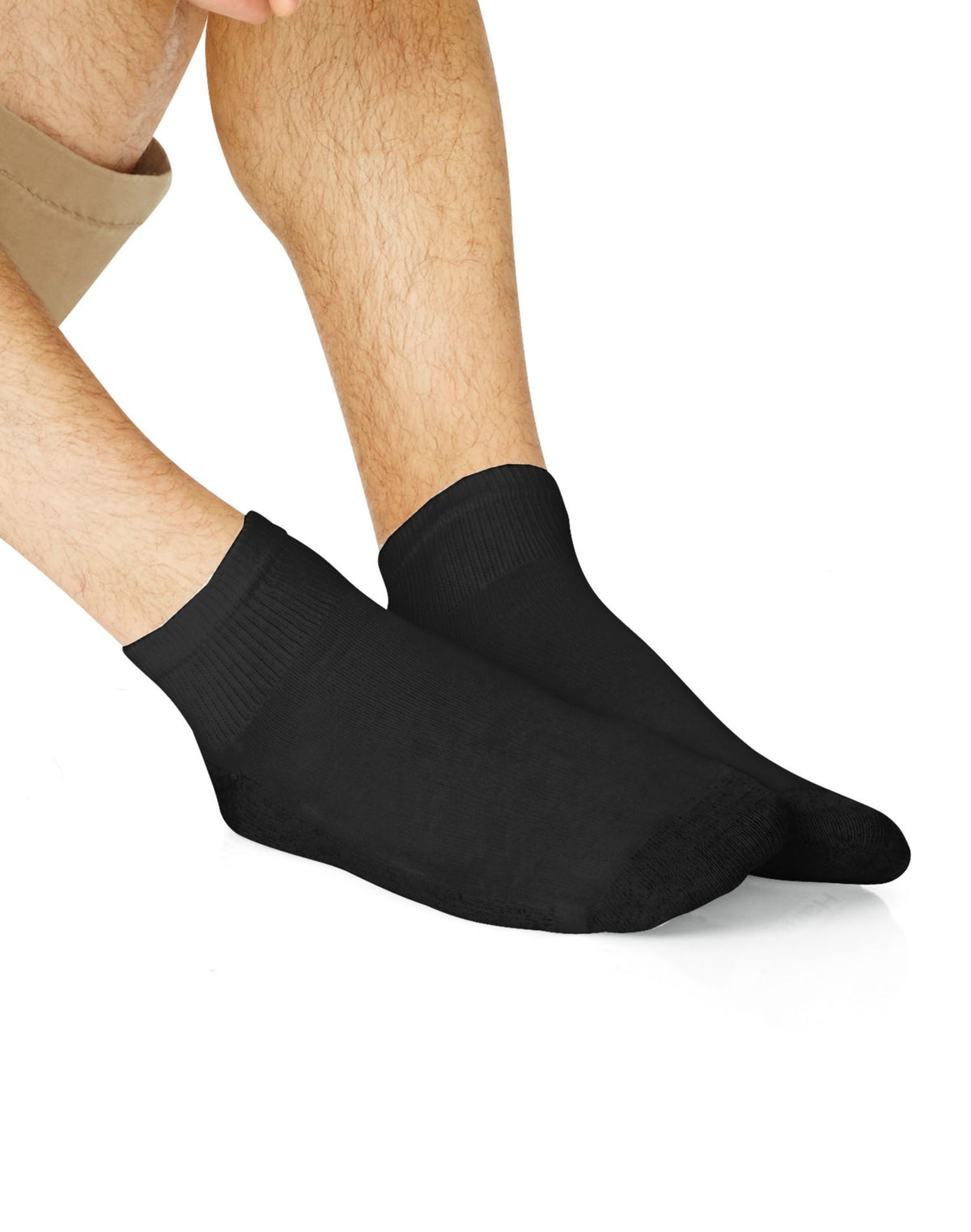 Hanes Mens Cushion Ankle Socks 6-Pack