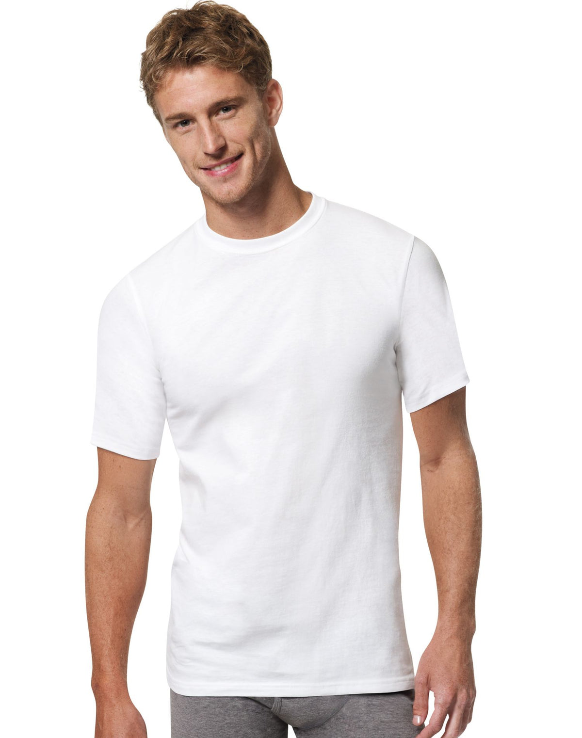 Hanes Mens FreshIQ ComfortBlend Tall Crewnecks 4-Pack