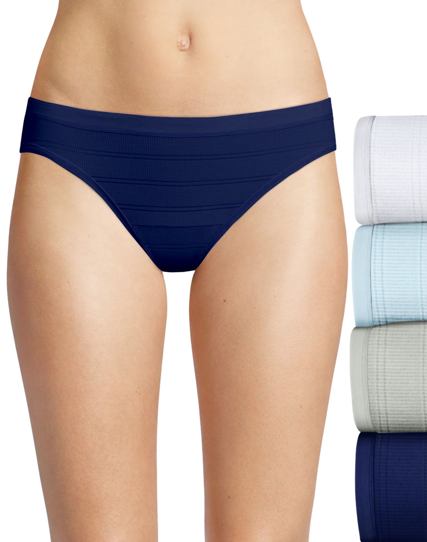 Hanes Womens Fresh & Dry Moderate Period Underwear Brief 3-Pack