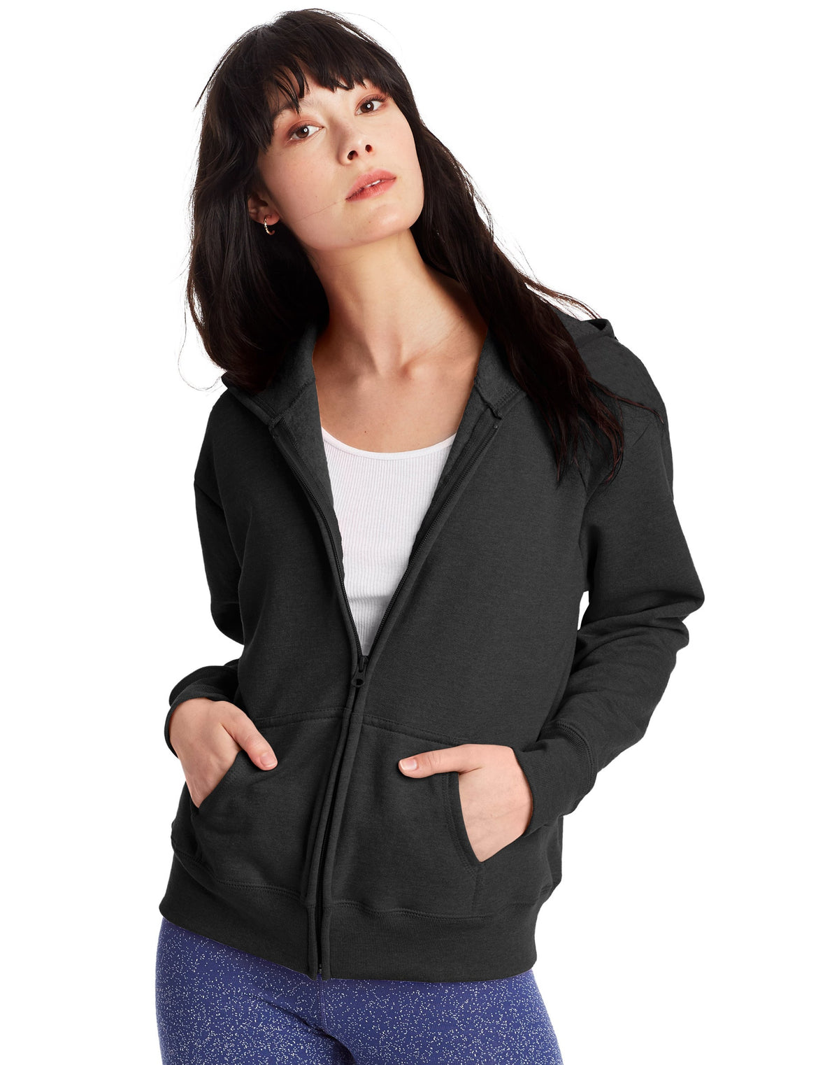 Hanes EcoSmart® Women’s Fleece Zip Hoodie