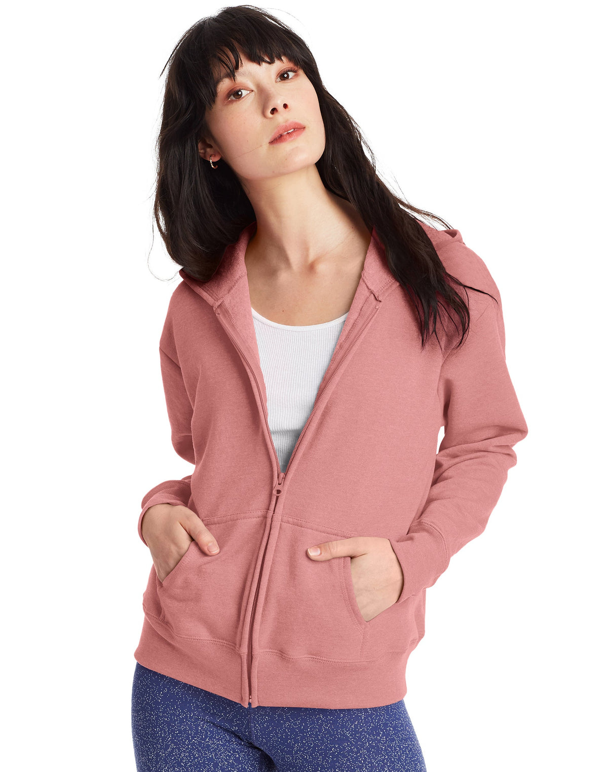 Hanes EcoSmart® Women’s Fleece Zip Hoodie