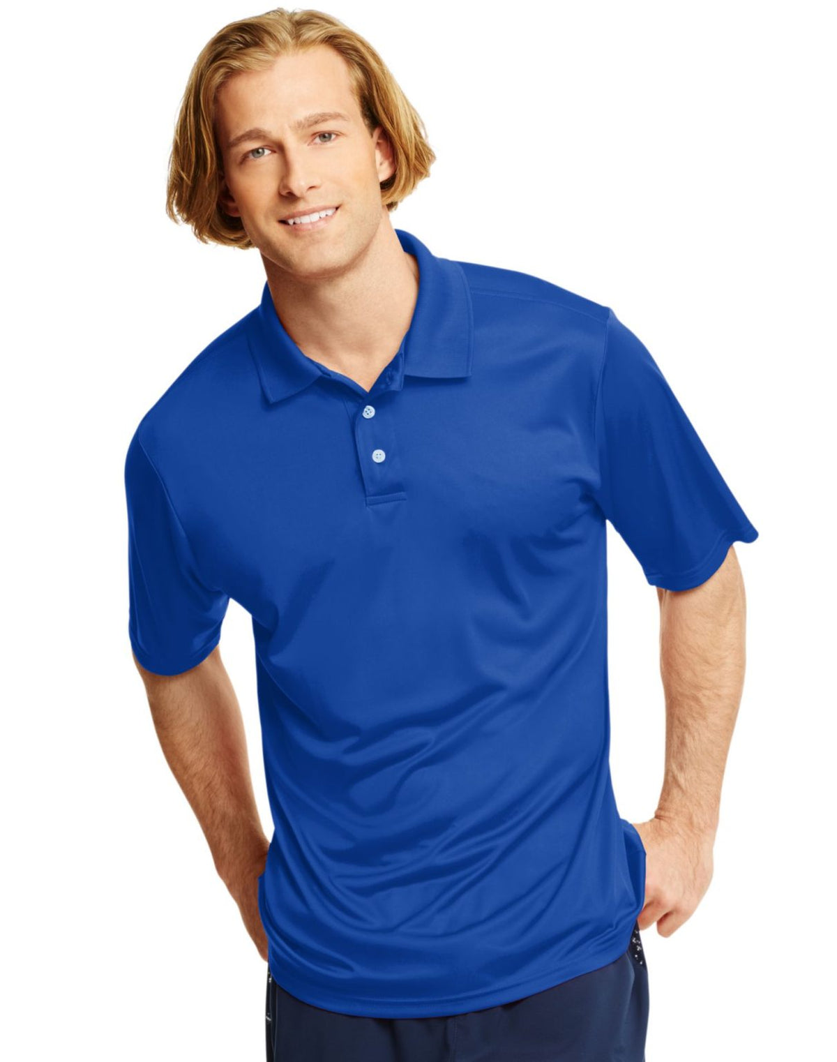 Hanes Mens Sport™ Freshiq® Cool Dri® Performance Polo