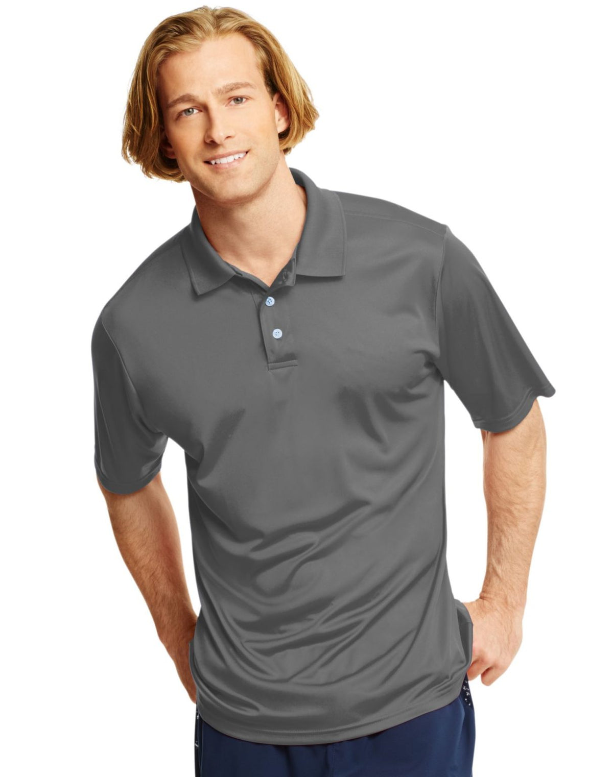 Hanes Mens Sport™ Freshiq® Cool Dri® Performance Polo