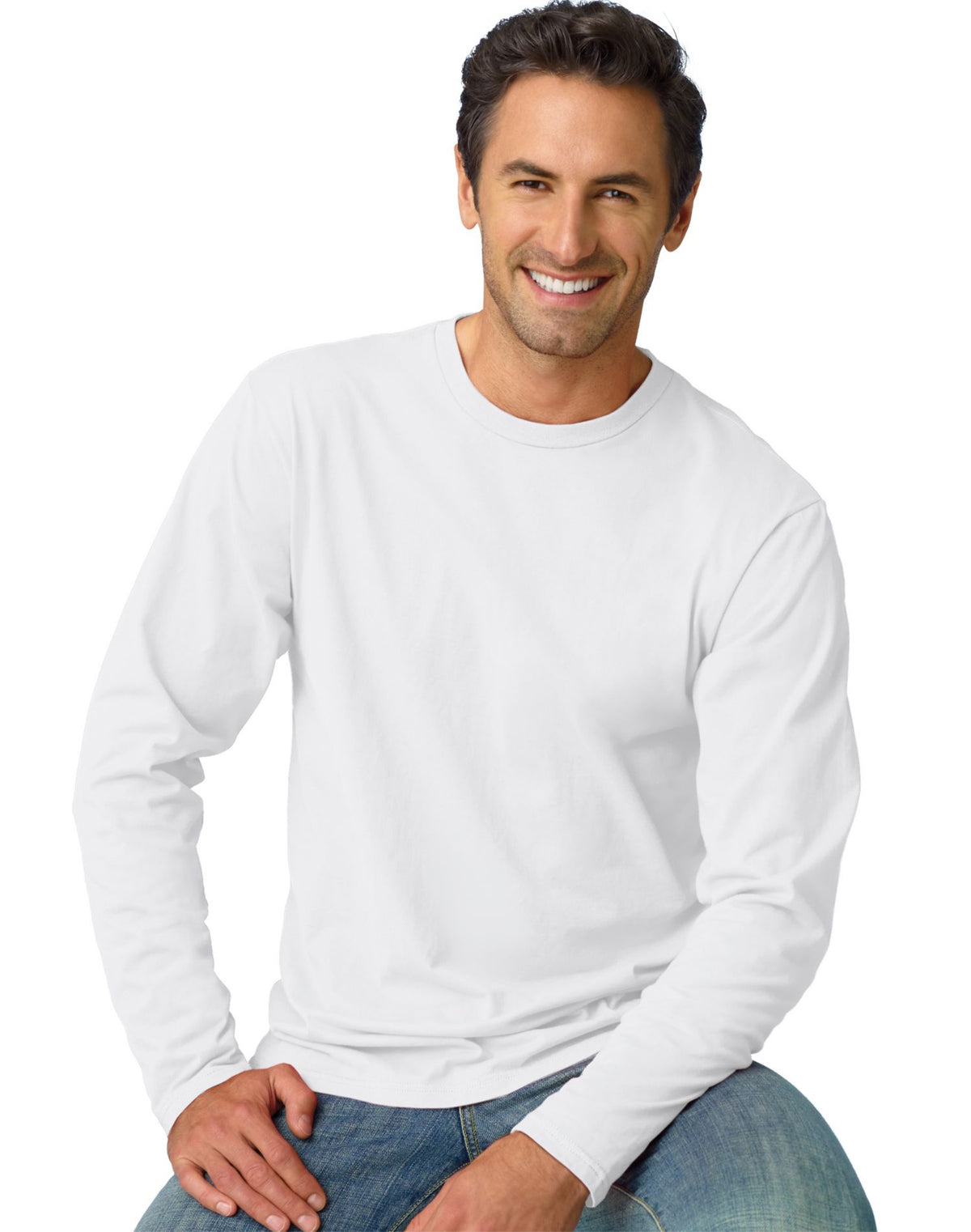 Hanes Mens Nano-T® Long-Sleeve T-Shirt