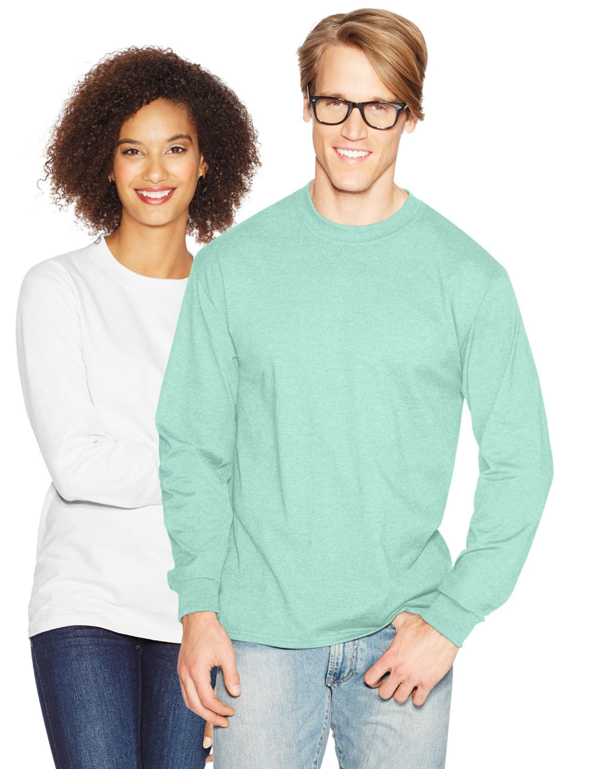 Hanes Mens Beefy-T Long-Sleeve T-Shirt