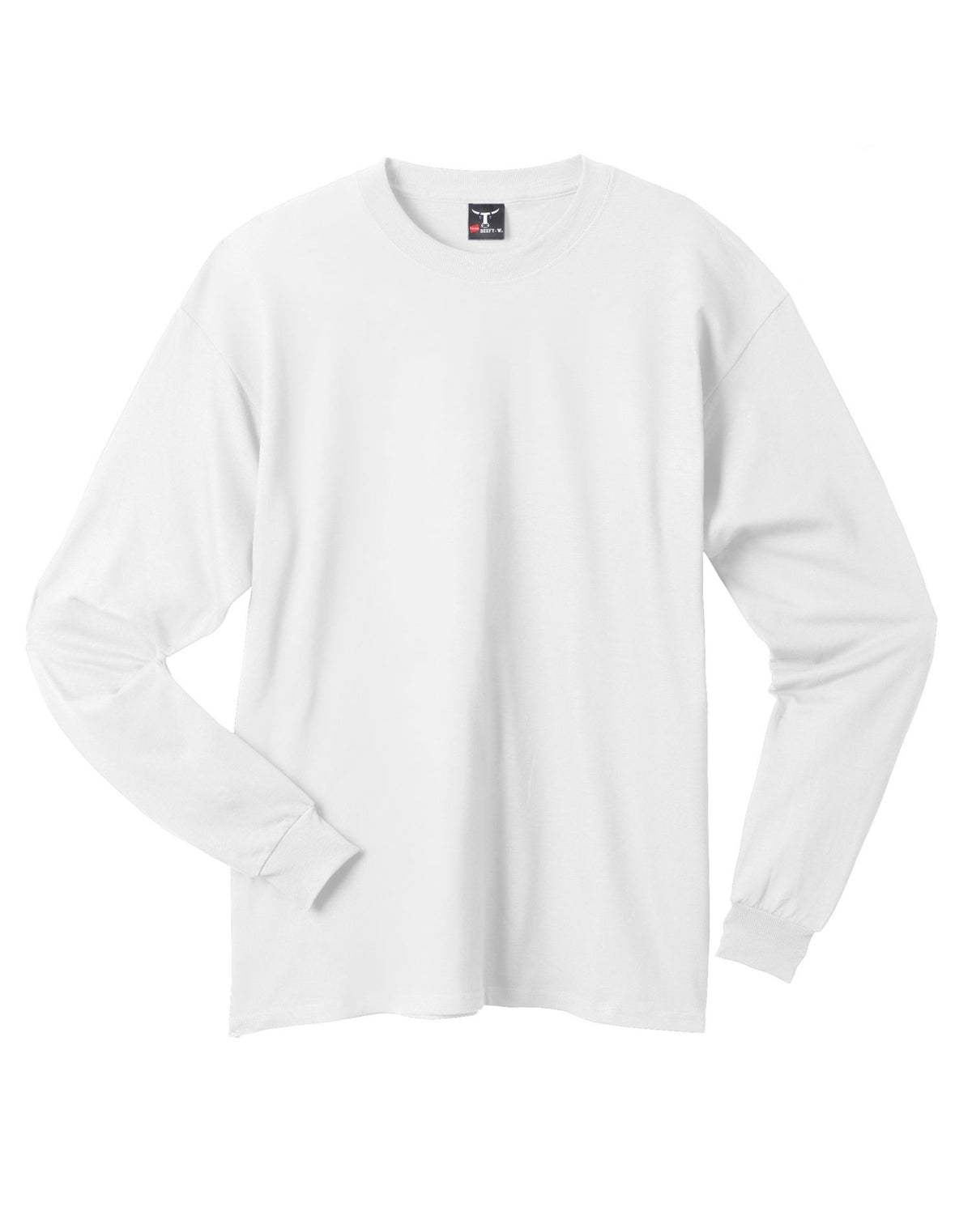 Hanes Mens Beefy-T Long-Sleeve T-Shirt