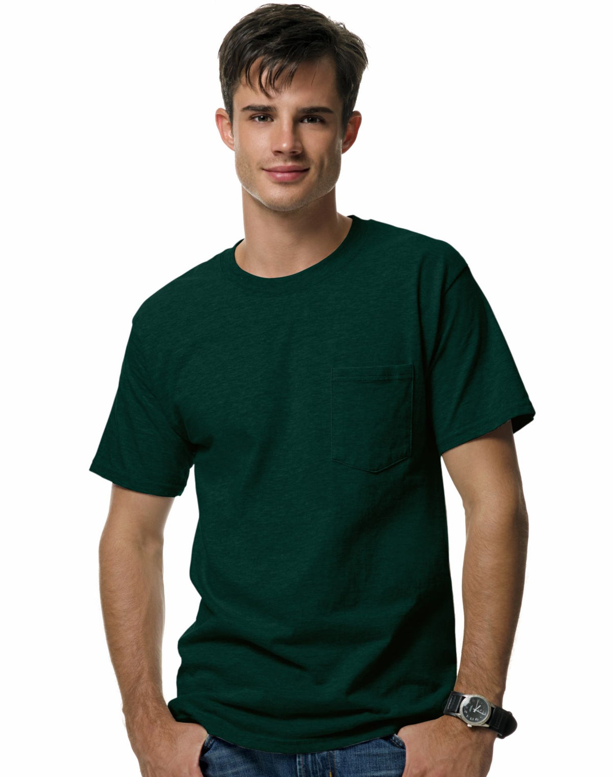 Hanes Adult Beefy-T Pocket T-Shirt