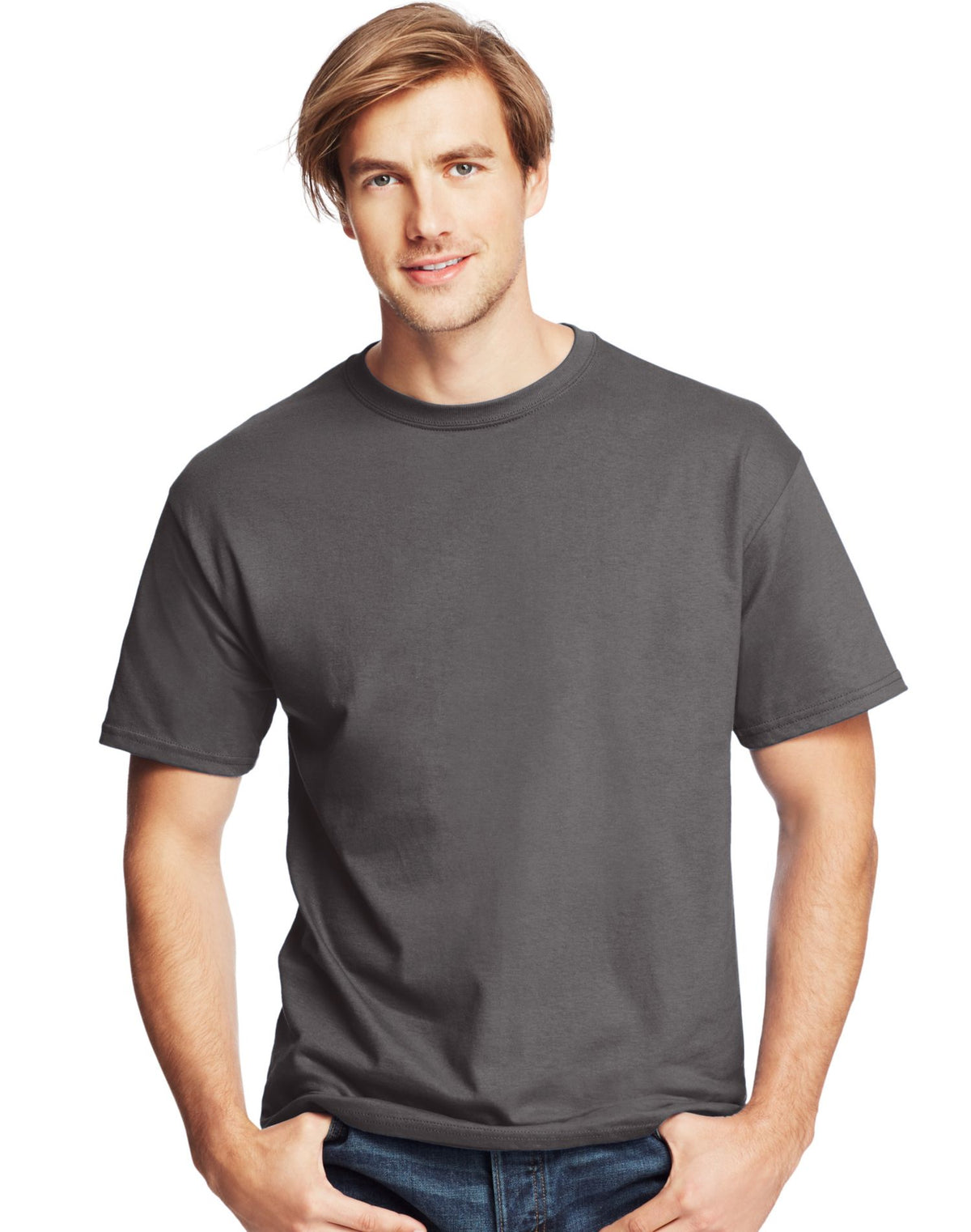 Hanes Mens Everyday Short Sleeve Crewneck T-Shirt
