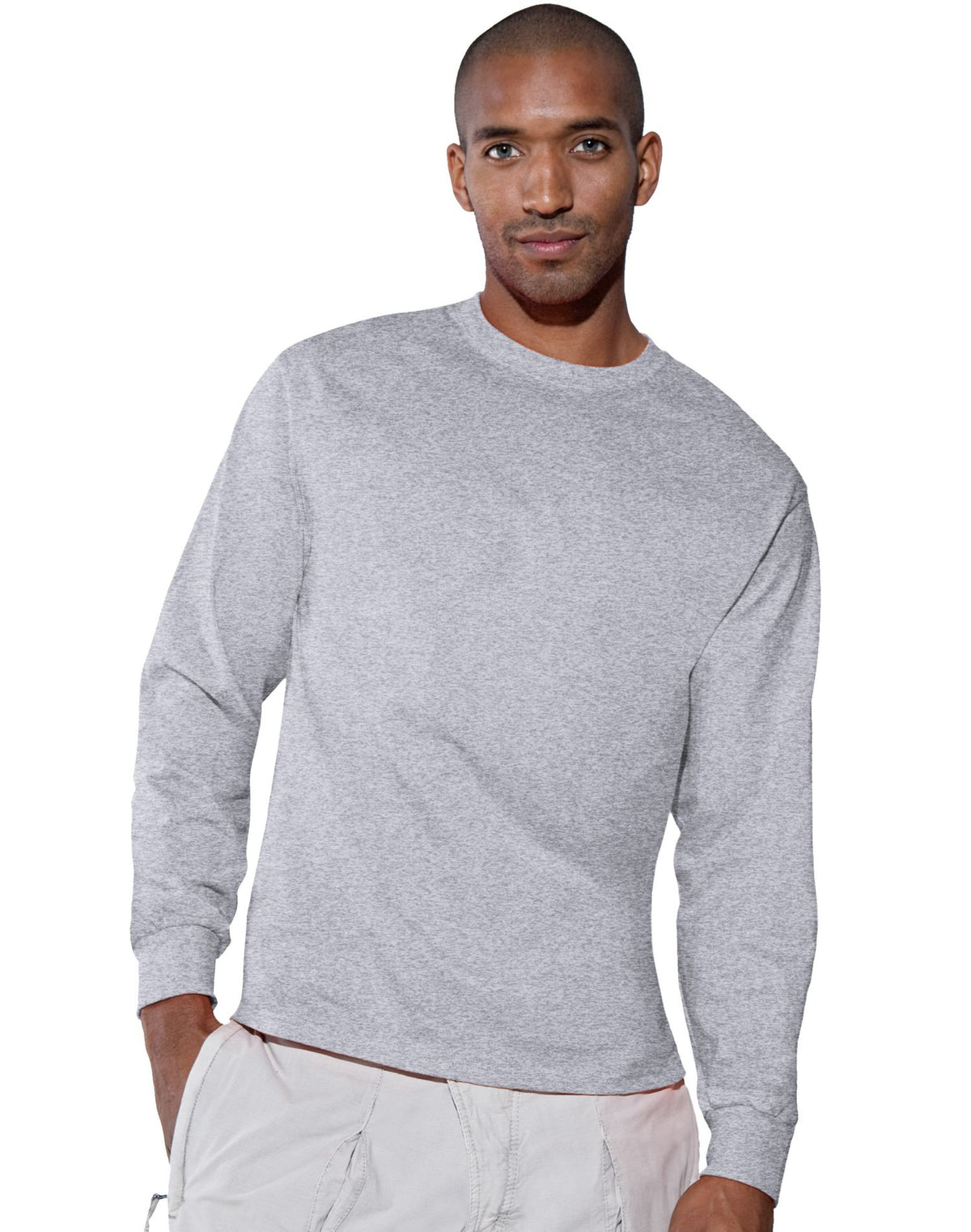 Hanes Mens Authentic Long-Sleeve T-Shirt