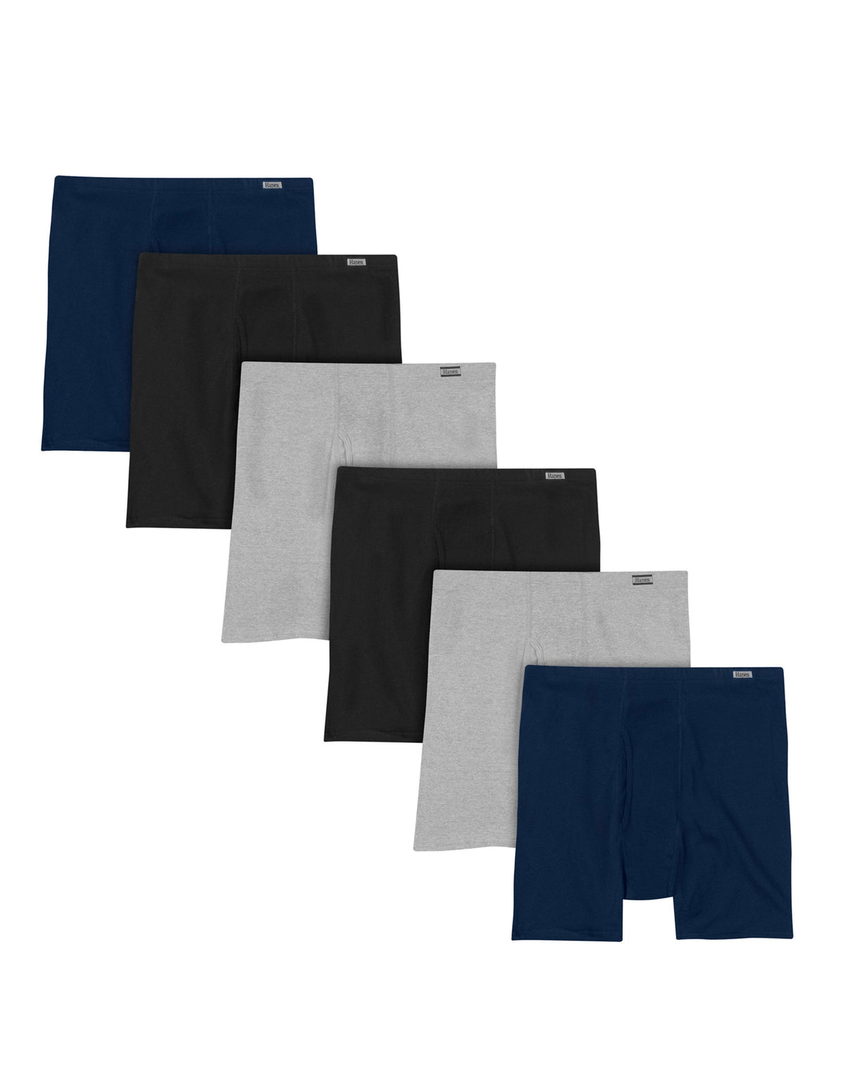 Hanes Mens Tagless Boxer Briefs 6-Pack