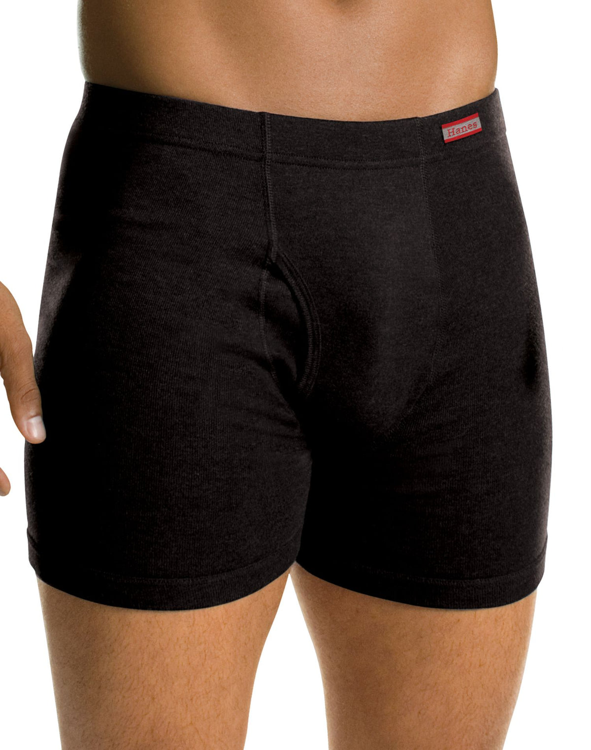 Hanes Mens TAGLESS Boxer Briefs with ComfortSoft Waistband 2-Pack