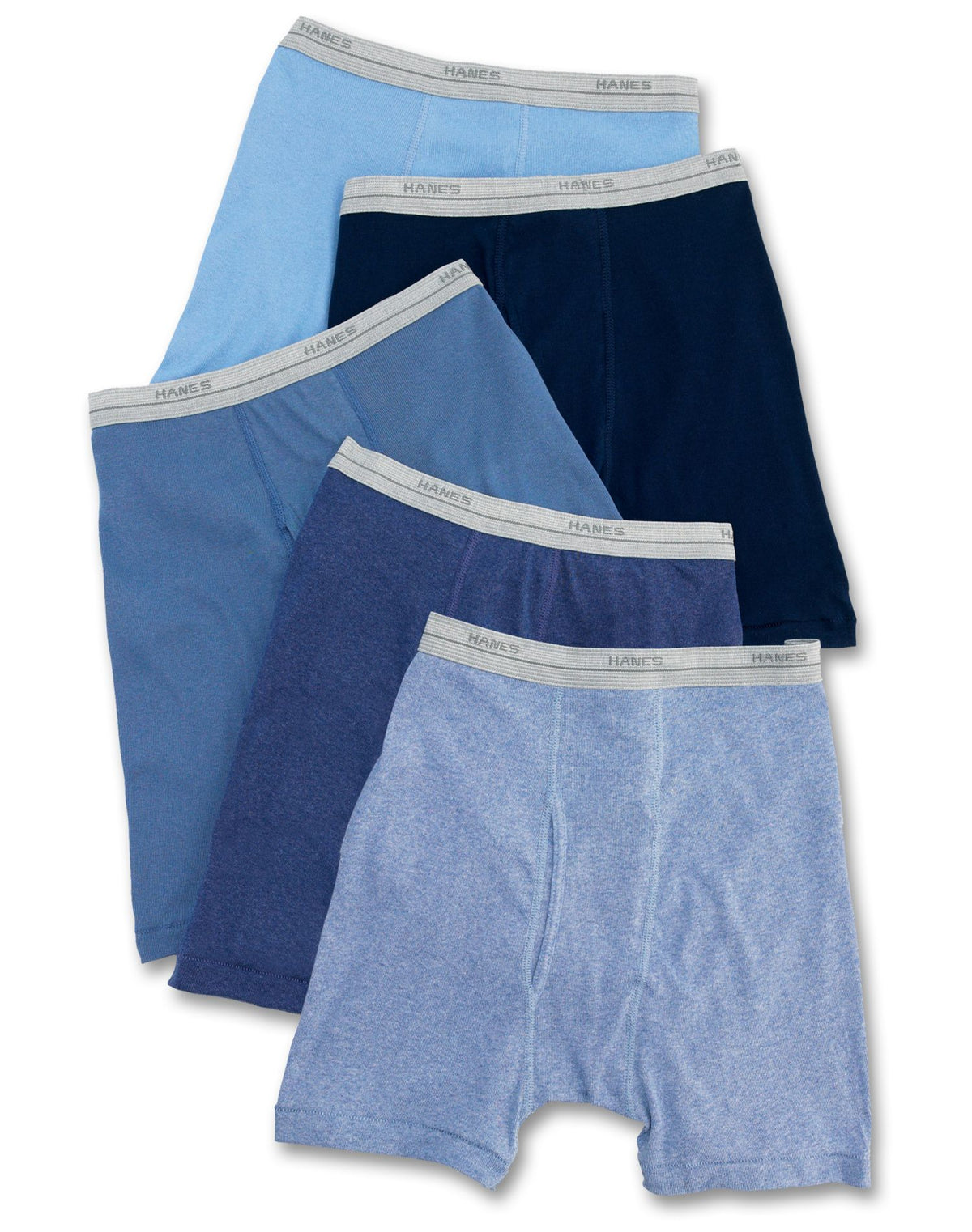 Hanes Boys ComfortSoft® Dyed Boxer Briefs With Comfort Flex® Waistband 7-Pack
