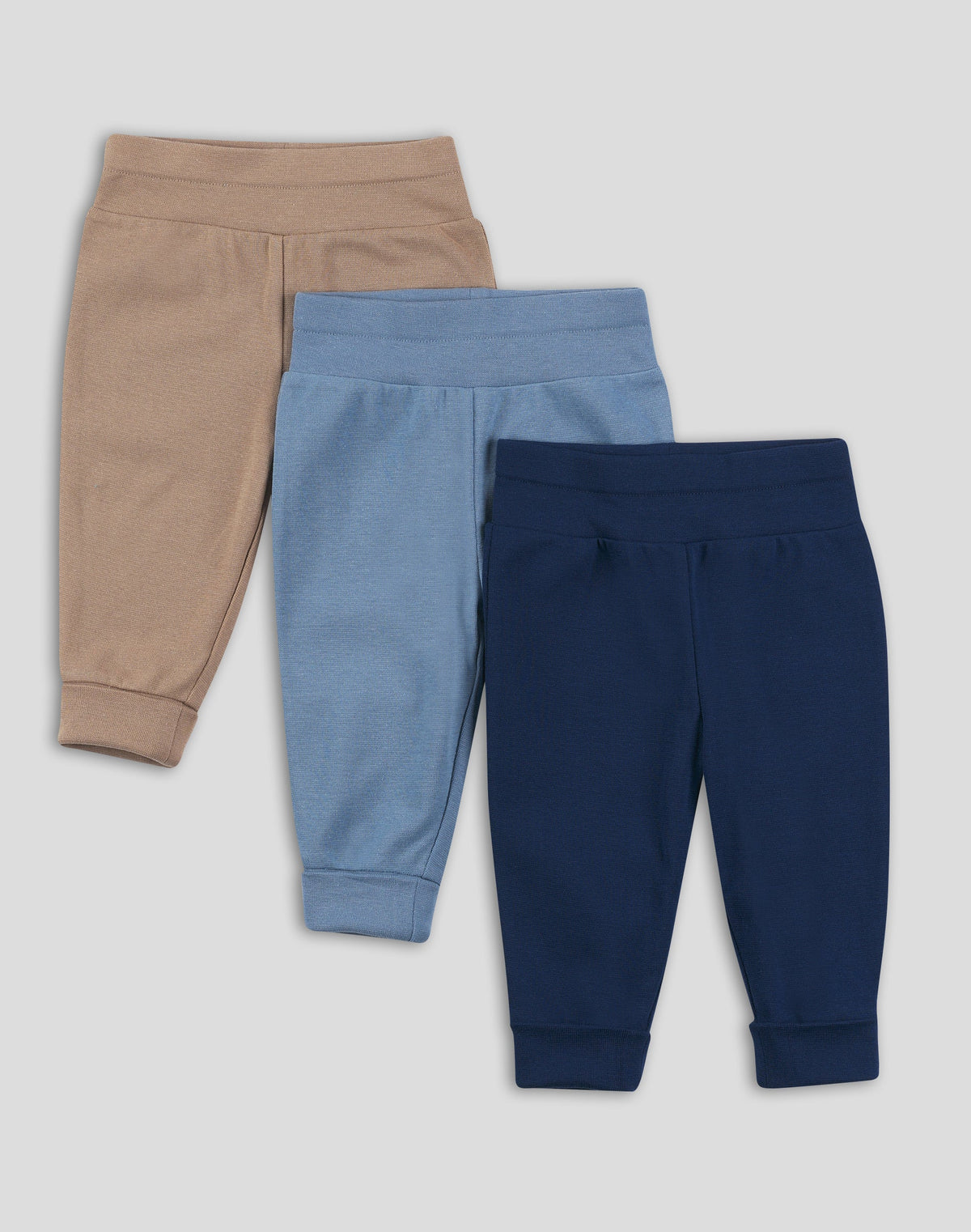 Hanes Flexy Baby Knit Pull-On Jogger Pants, 4-Way Stretch, Adjustable Waistband and Cuffs, Boys &amp; Girls, 3-Pack