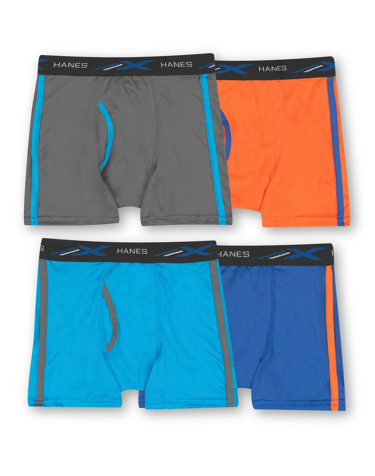 Hanes Boys X-Temp® Lightweight Mesh Boxer Briefs 4-Pack