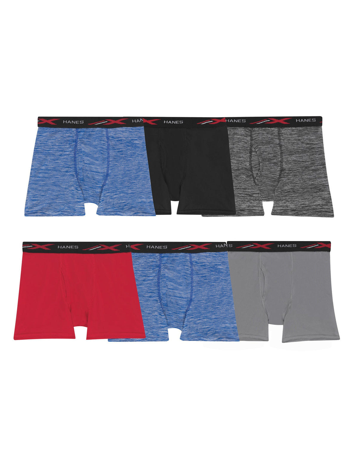 Hanes Boys X-Temp® Lightweight Boxer Briefs 6-Pack