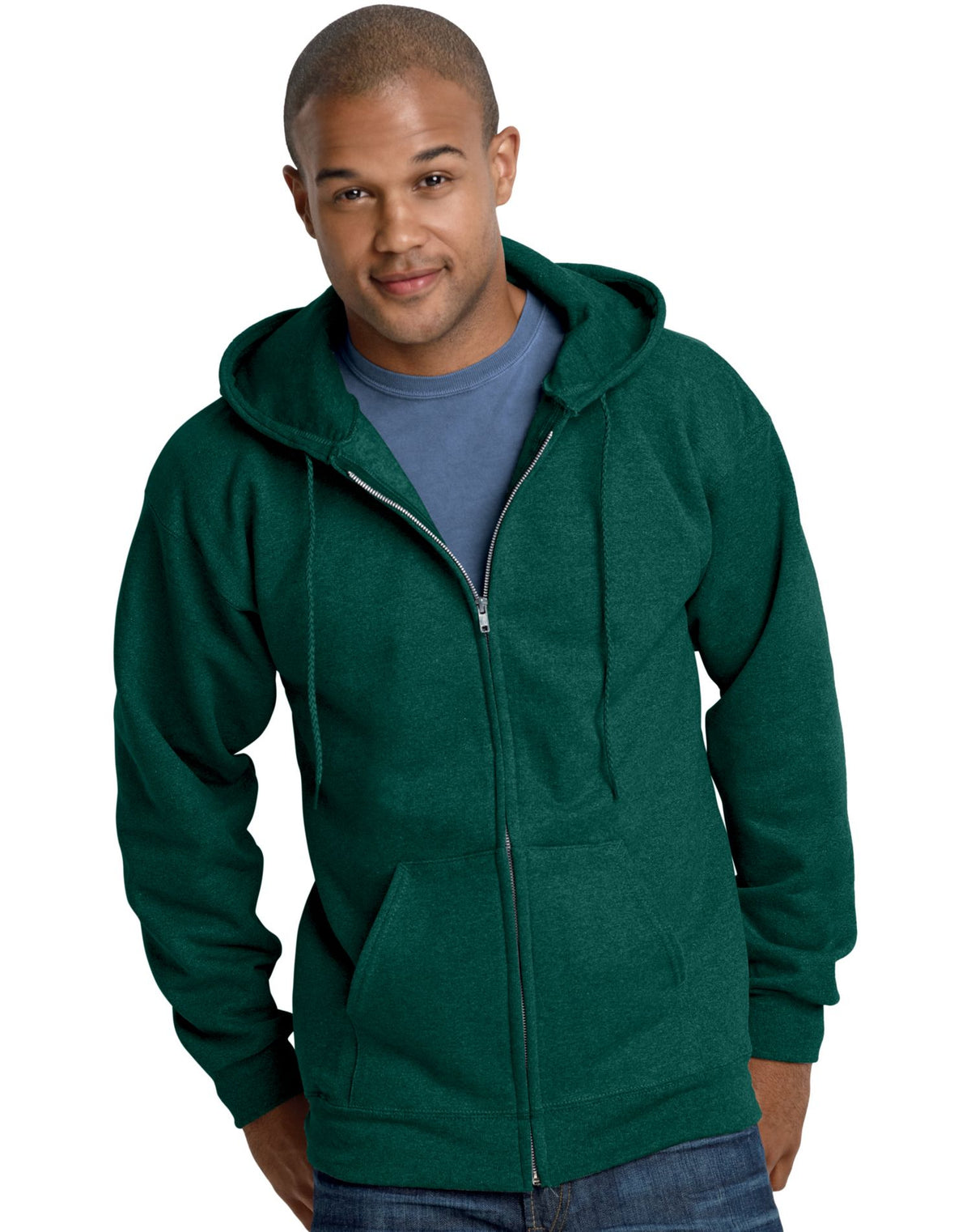Hanes Mens Ultimate Cotton® Heavyweight Full Zip Hoodie