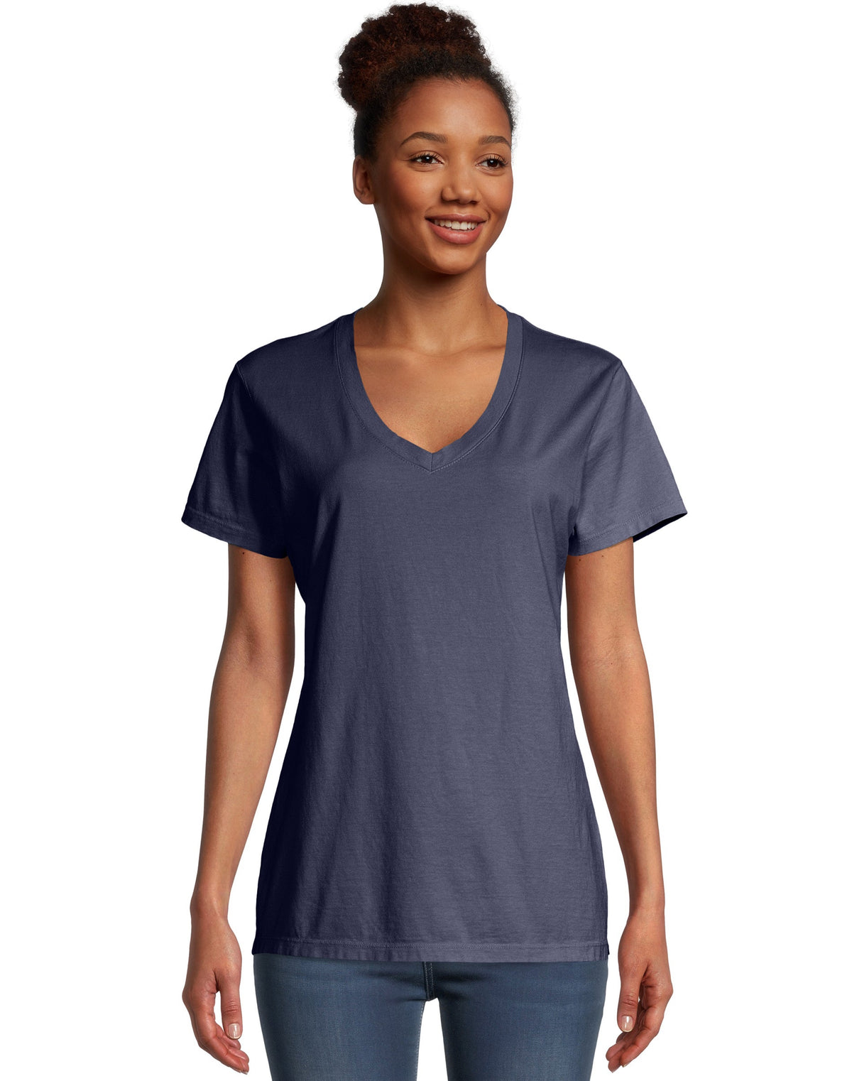 Hanes Womens ComfortWash™ V-Neck Tee