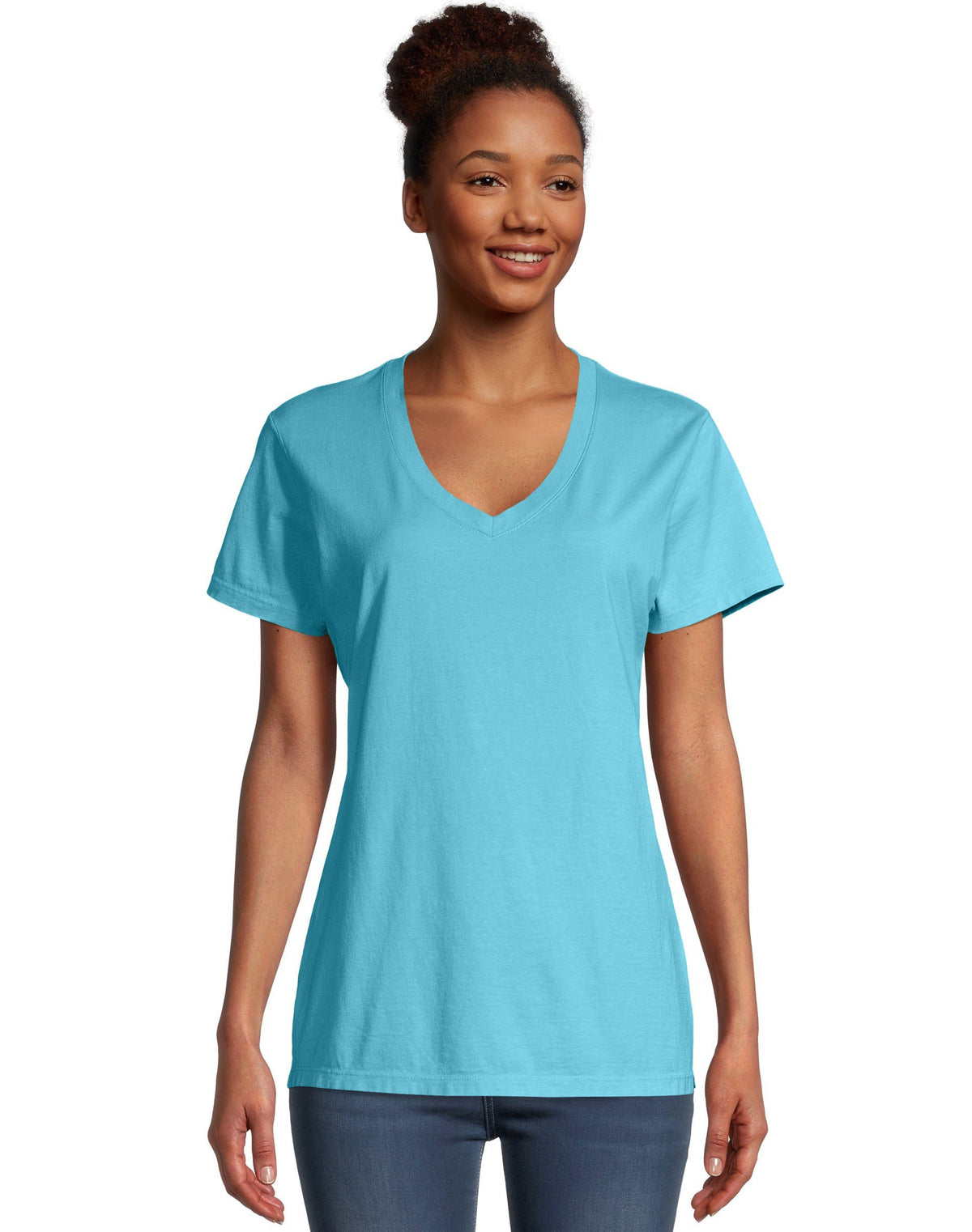 Hanes Womens ComfortWash™ V-Neck Tee