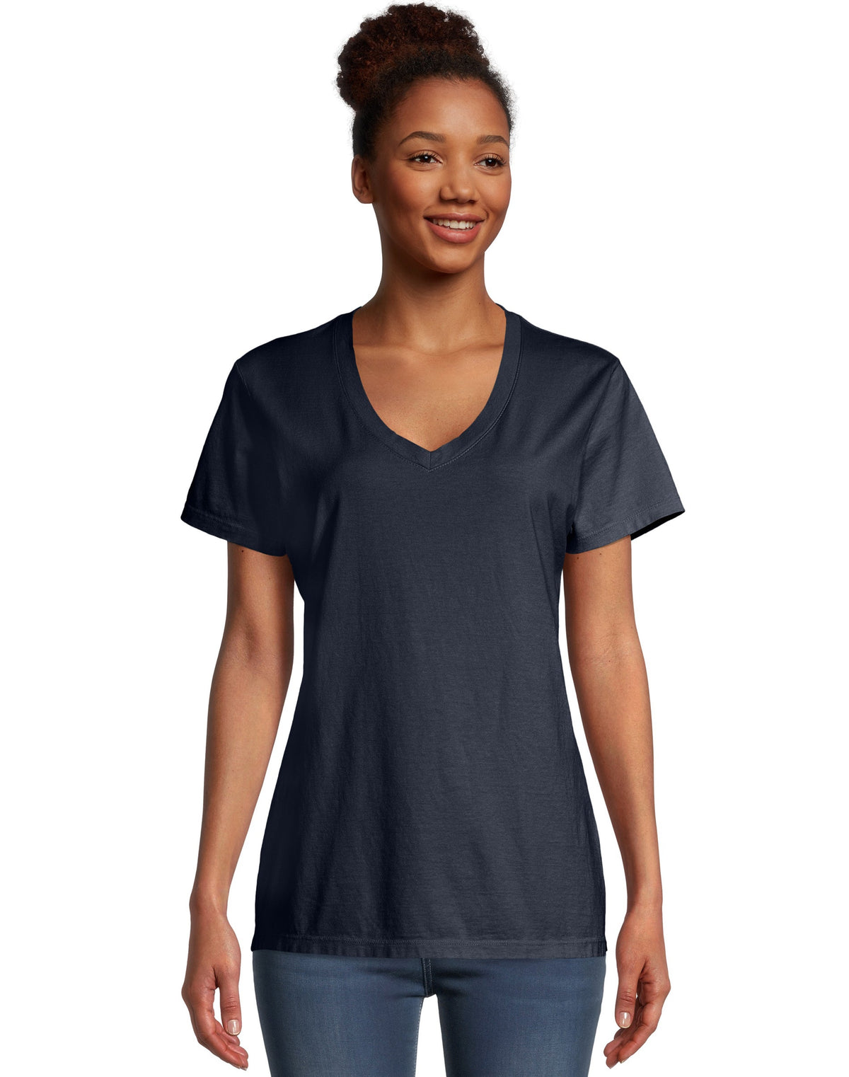 Hanes Womens ComfortWash™ V-Neck Tee