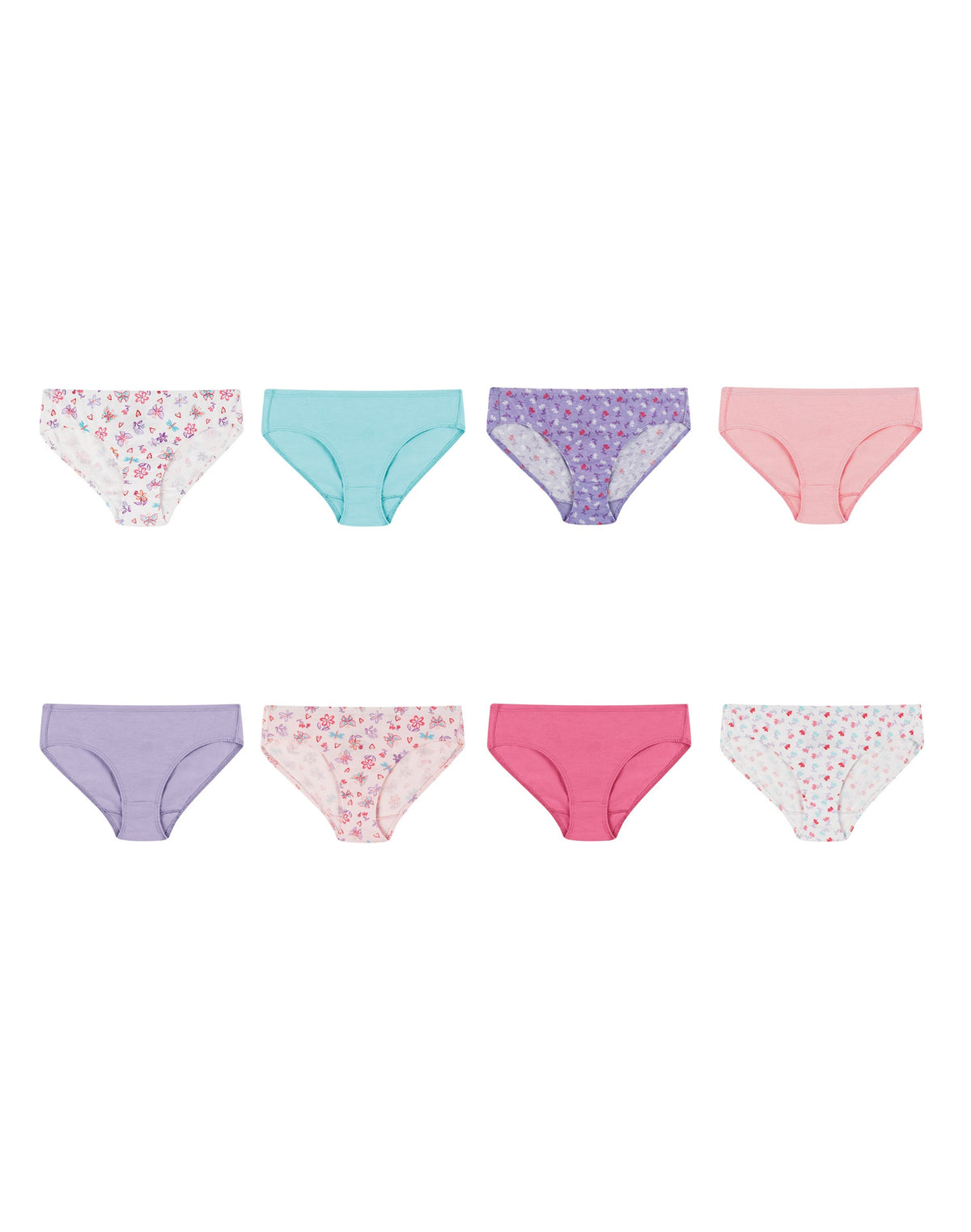 Hanes Girls Ultimate® Pure Comfort Organic Cotton Hipster 8-Pack
