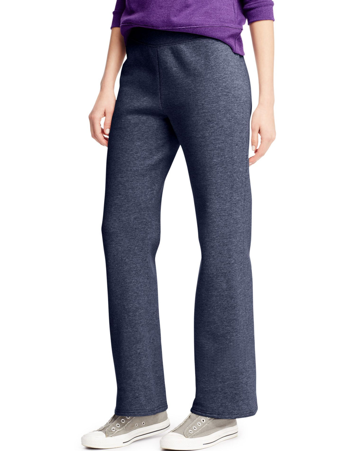 Hanes Womens ComfortSoft™ EcoSmart® Petite Open Bottom Leg Sweatpants