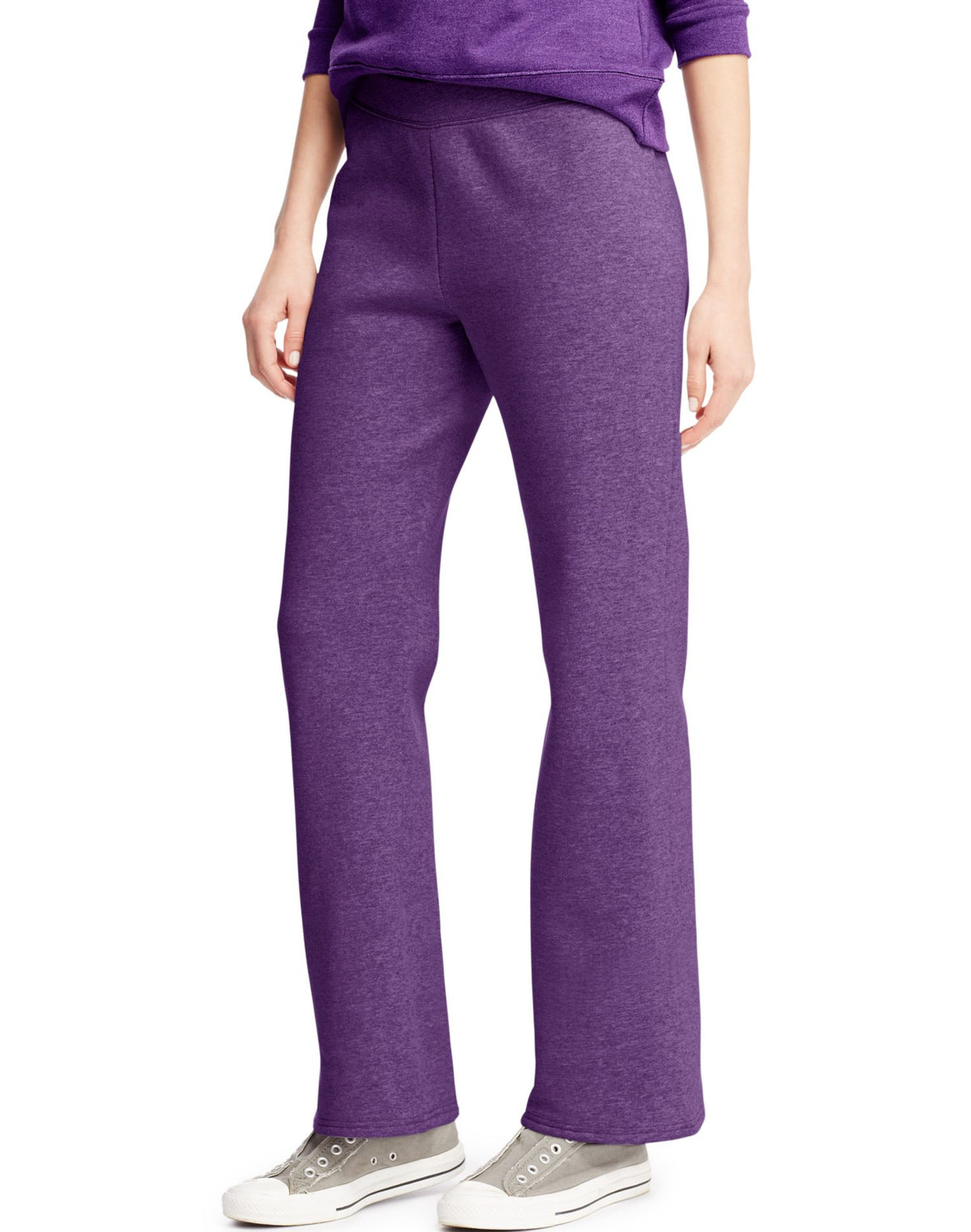 Hanes Womens ComfortSoft™ EcoSmart® Petite Open Bottom Leg Sweatpants