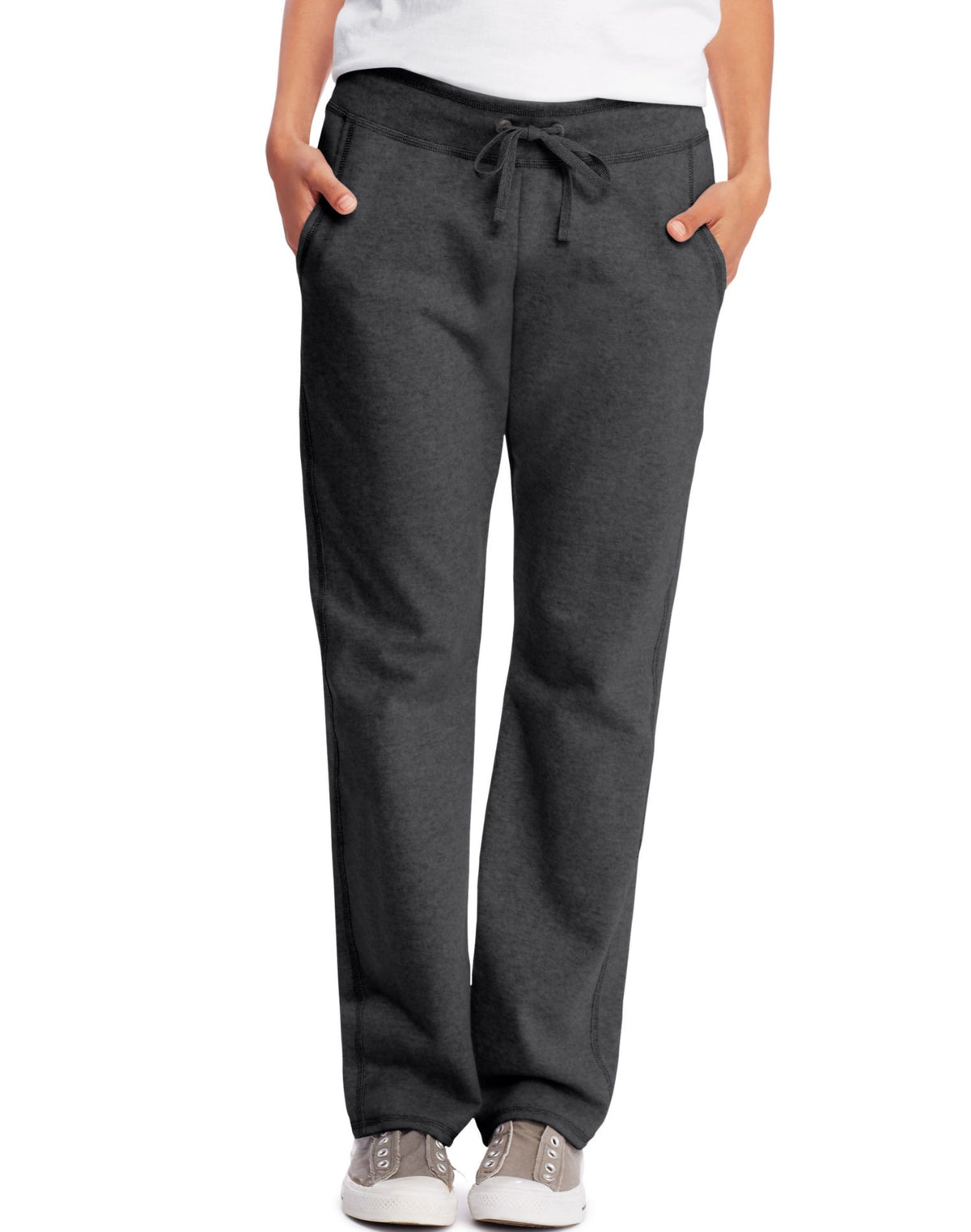 Hanes Womens French Terry Pocket Pant