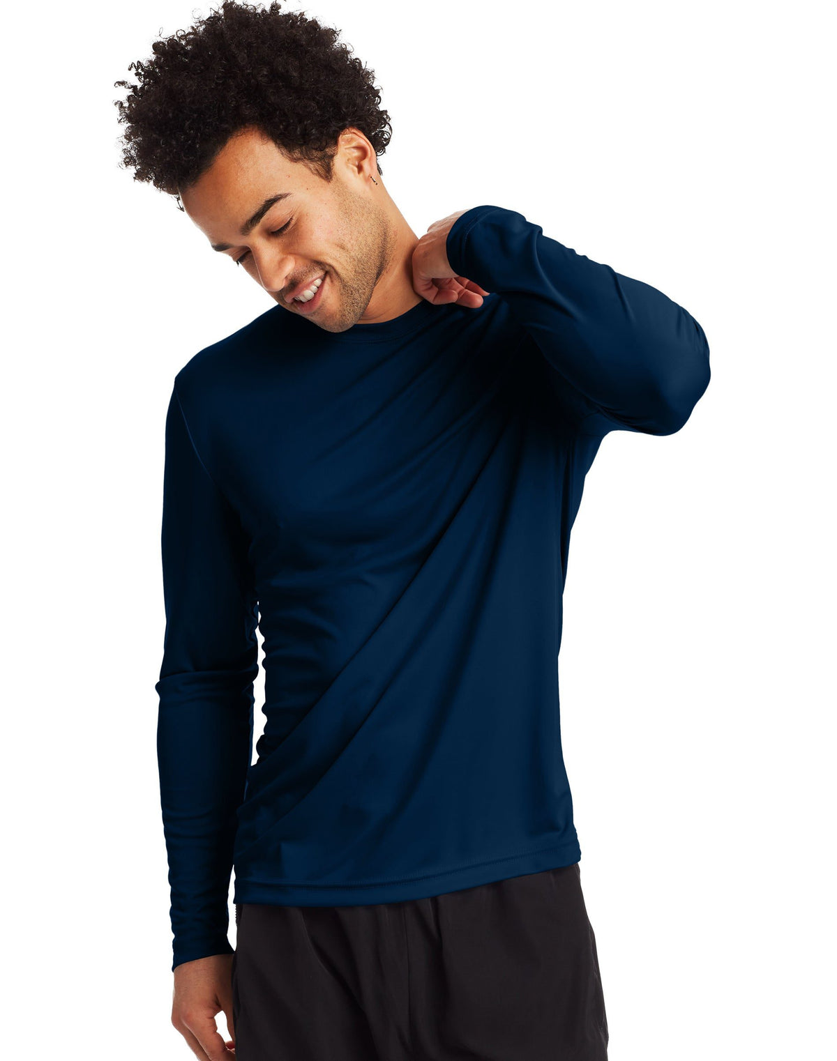 Hanes Mens Sport™ Freshiq™ Cool Dri® Long Sleeve Tee 2-Pack