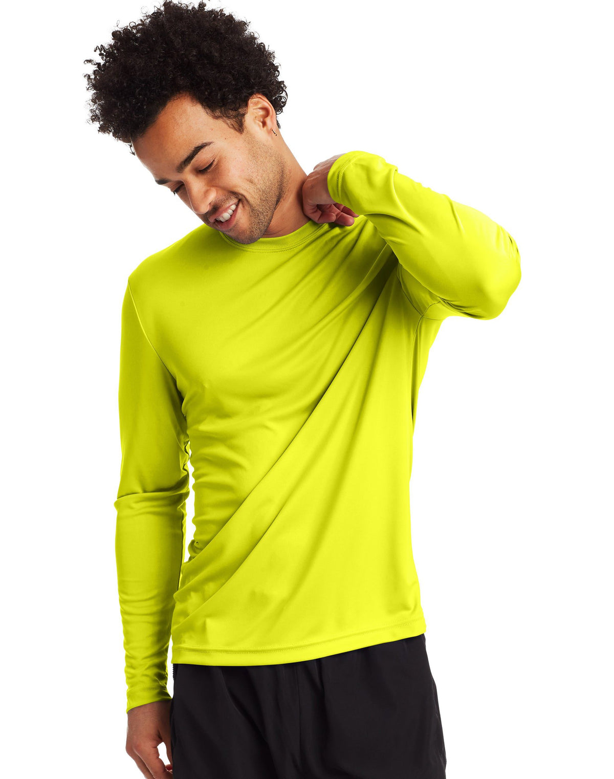 Hanes Mens Sport™ Freshiq™ Cool Dri® Long Sleeve Tee 2-Pack