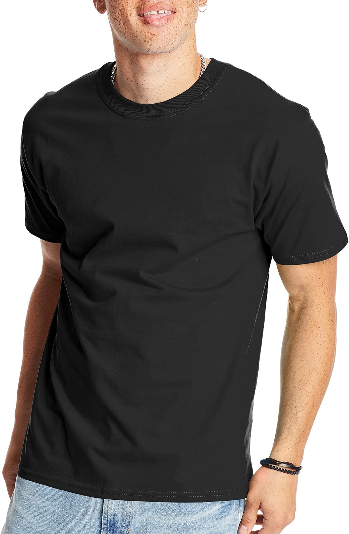 Hanes Mens Beefy Classic Crewneck Cotton Tee