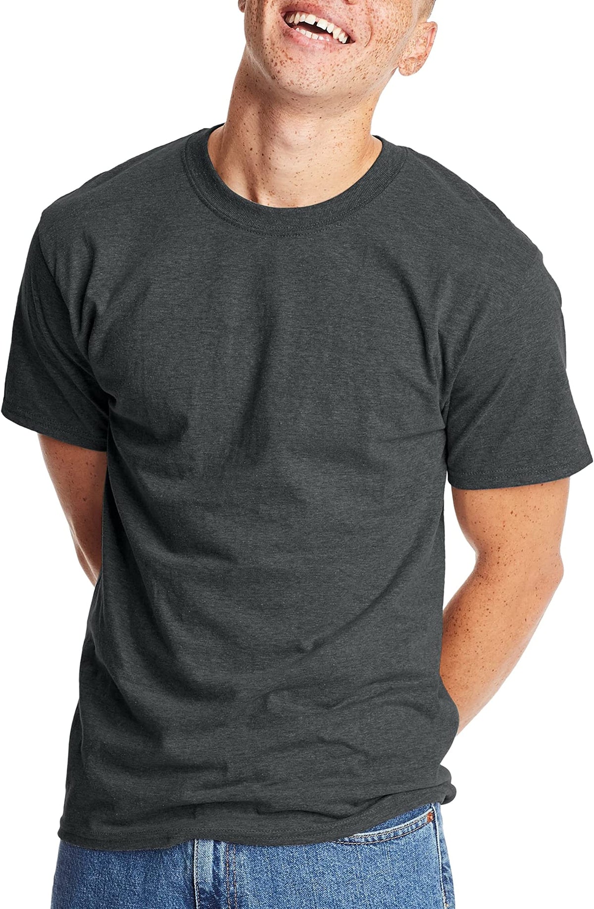 Hanes Mens Beefy Classic Crewneck Cotton Tee