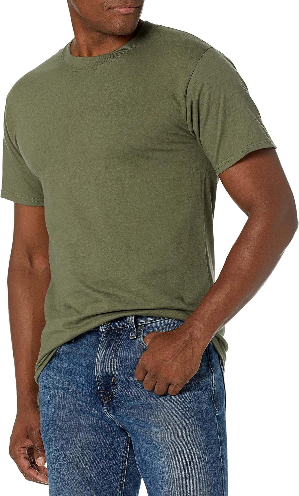 Hanes Mens Beefy Classic Crewneck Cotton Tee