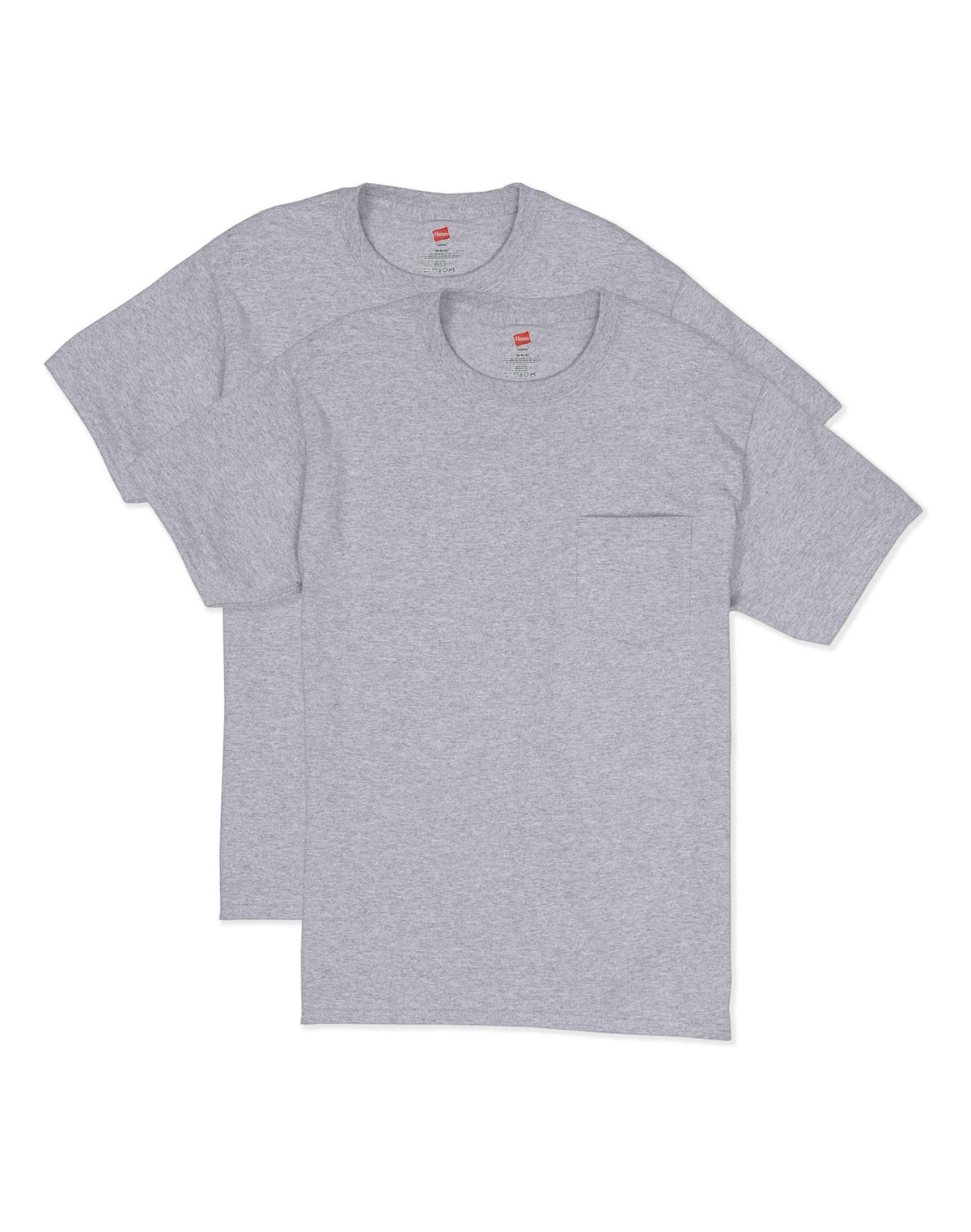 Hanes Mens Short Sleeve Pocket T-Shirt 2-Pack