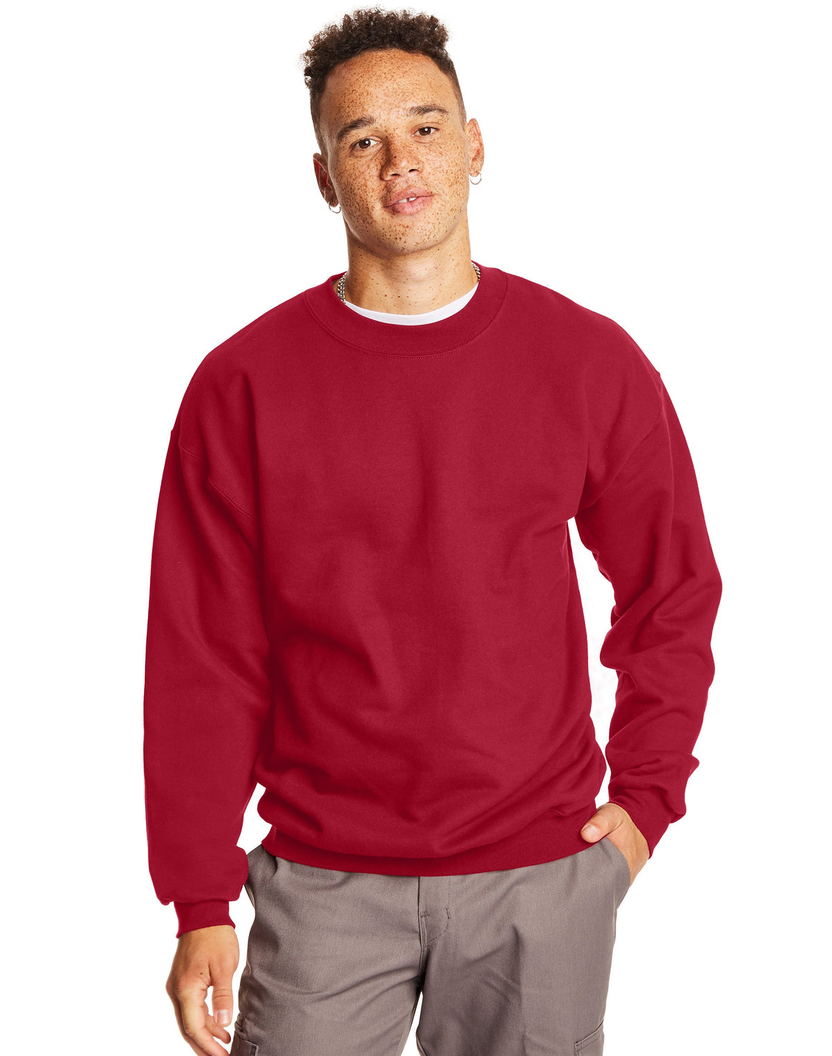 Hanes Mens Ultimate Heavyweight Cotton Fleece Crewneck Sweatshirt