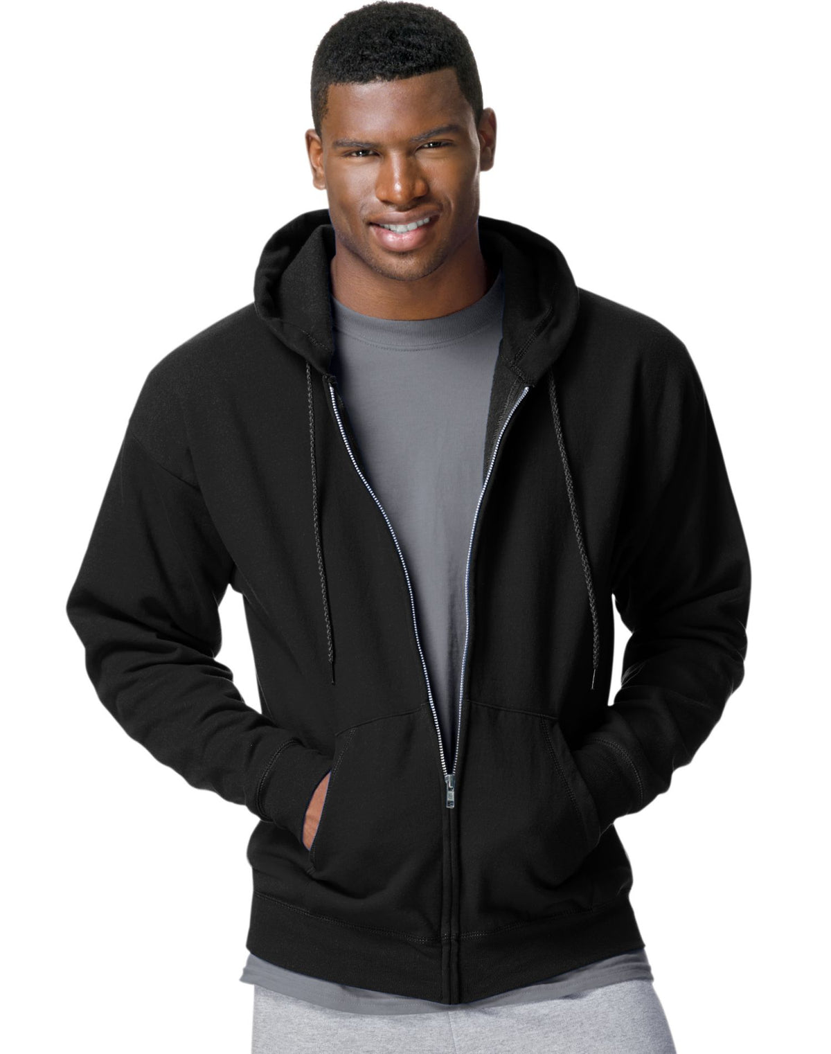 Hanes Mens ComfortBlend® EcoSmart® Full Zip Hoodie