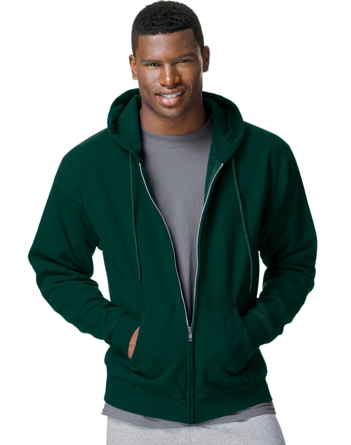 Hanes Mens ComfortBlend® EcoSmart® Full Zip Hoodie
