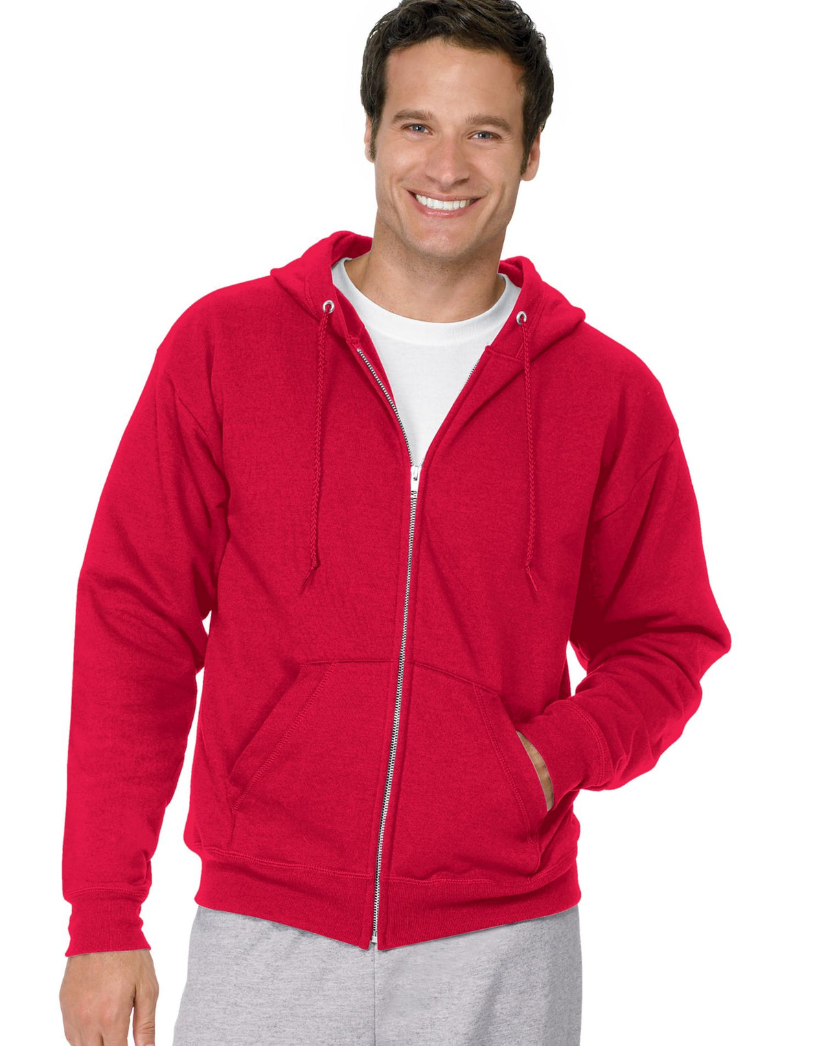 Hanes Mens ComfortBlend® EcoSmart® Full Zip Hoodie