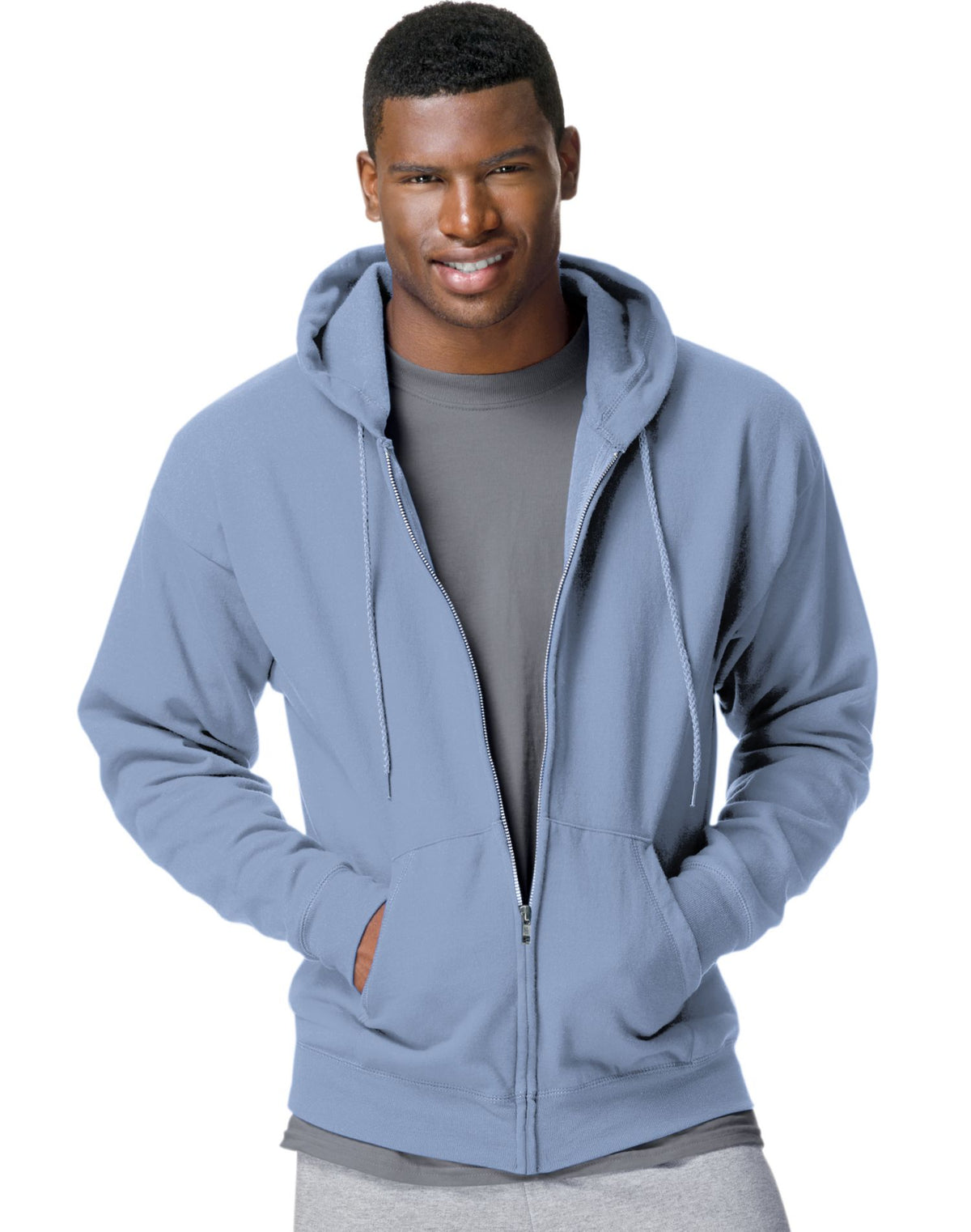 Hanes Mens ComfortBlend® EcoSmart® Full Zip Hoodie