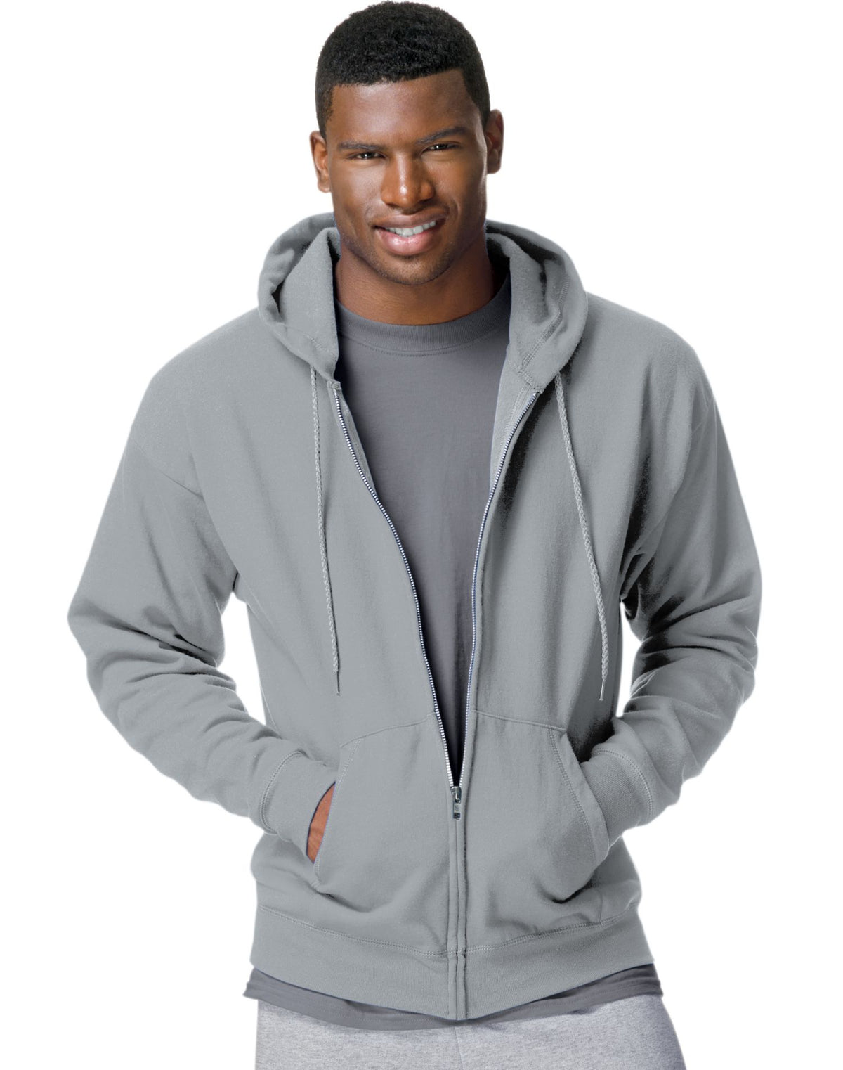 Hanes Mens ComfortBlend® EcoSmart® Full Zip Hoodie