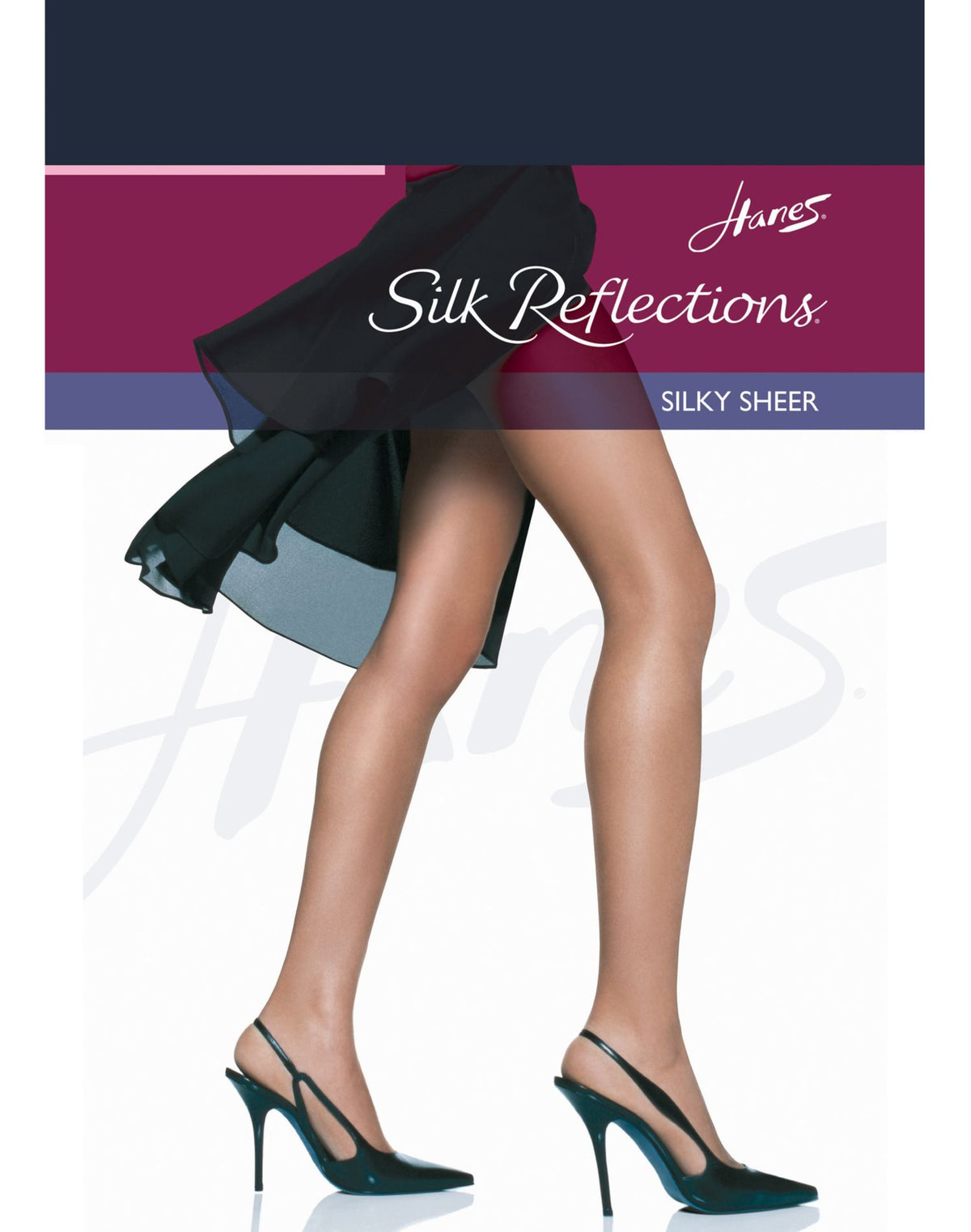 Hanes Womens Silk Reflections Reinforced Toe Pantyhose
