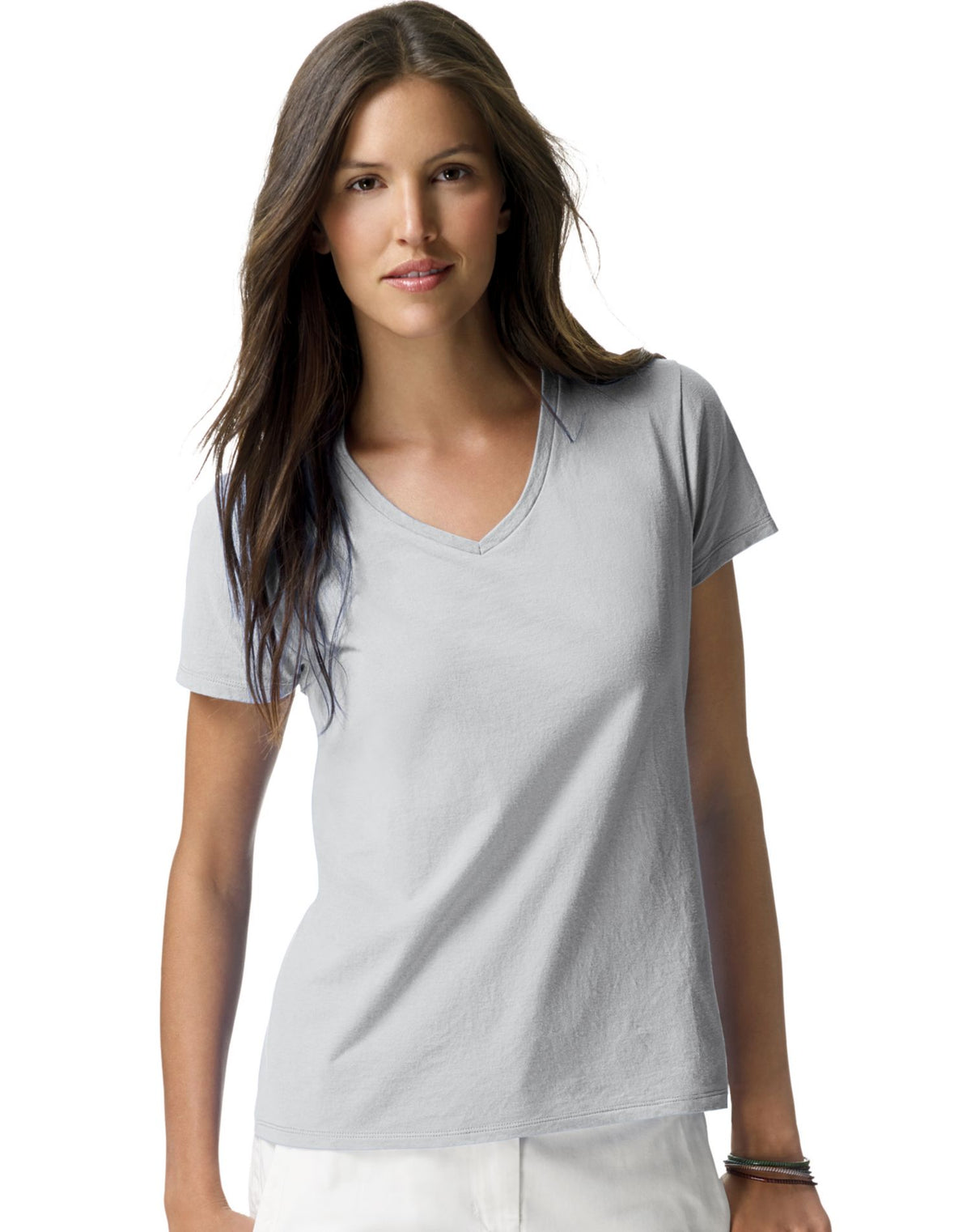 Hanes Womens Nano-T V-Neck T-Shirt