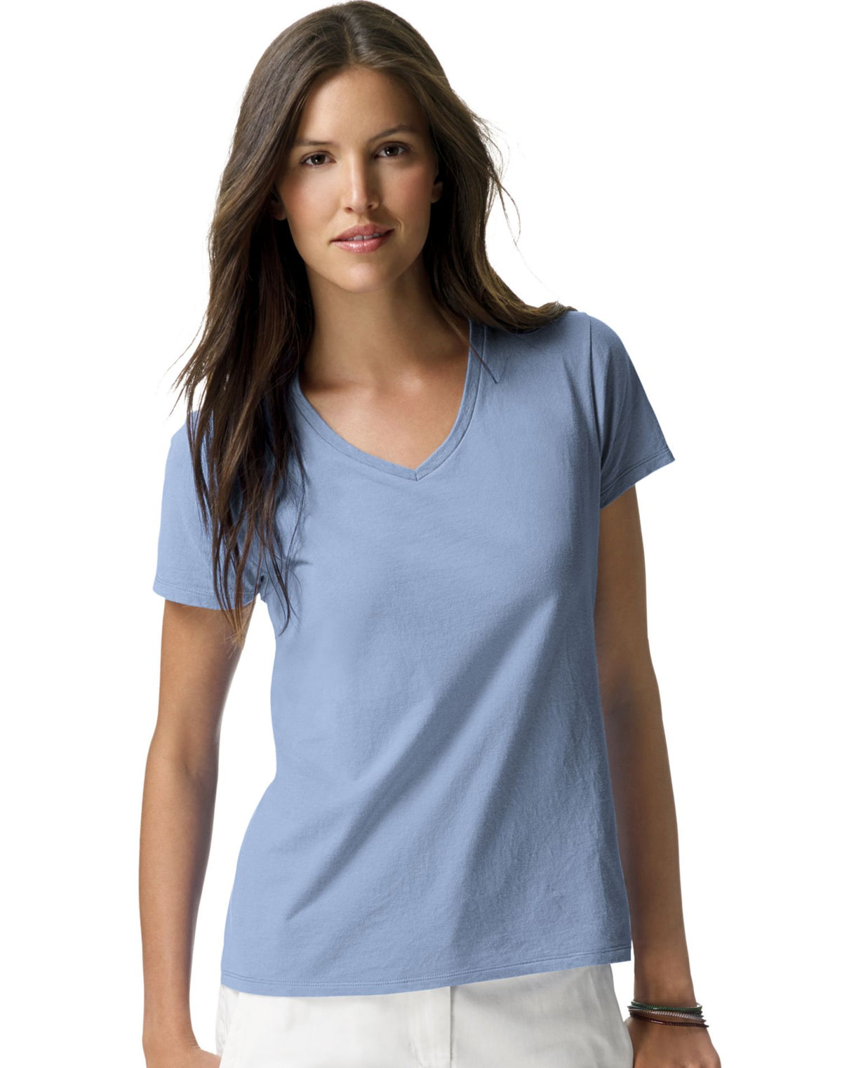 Hanes Womens Nano-T V-Neck T-Shirt