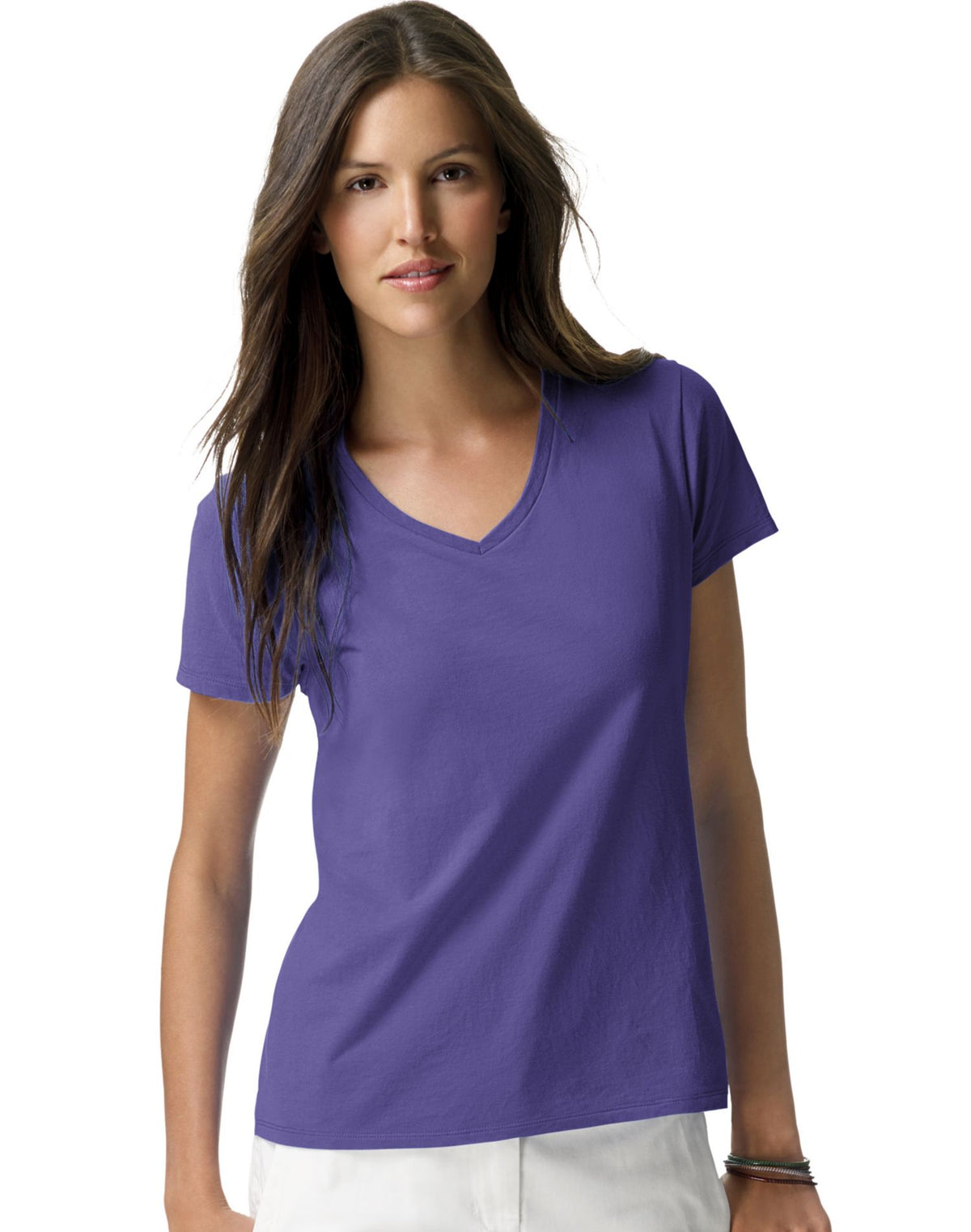 Hanes Womens Nano-T V-Neck T-Shirt