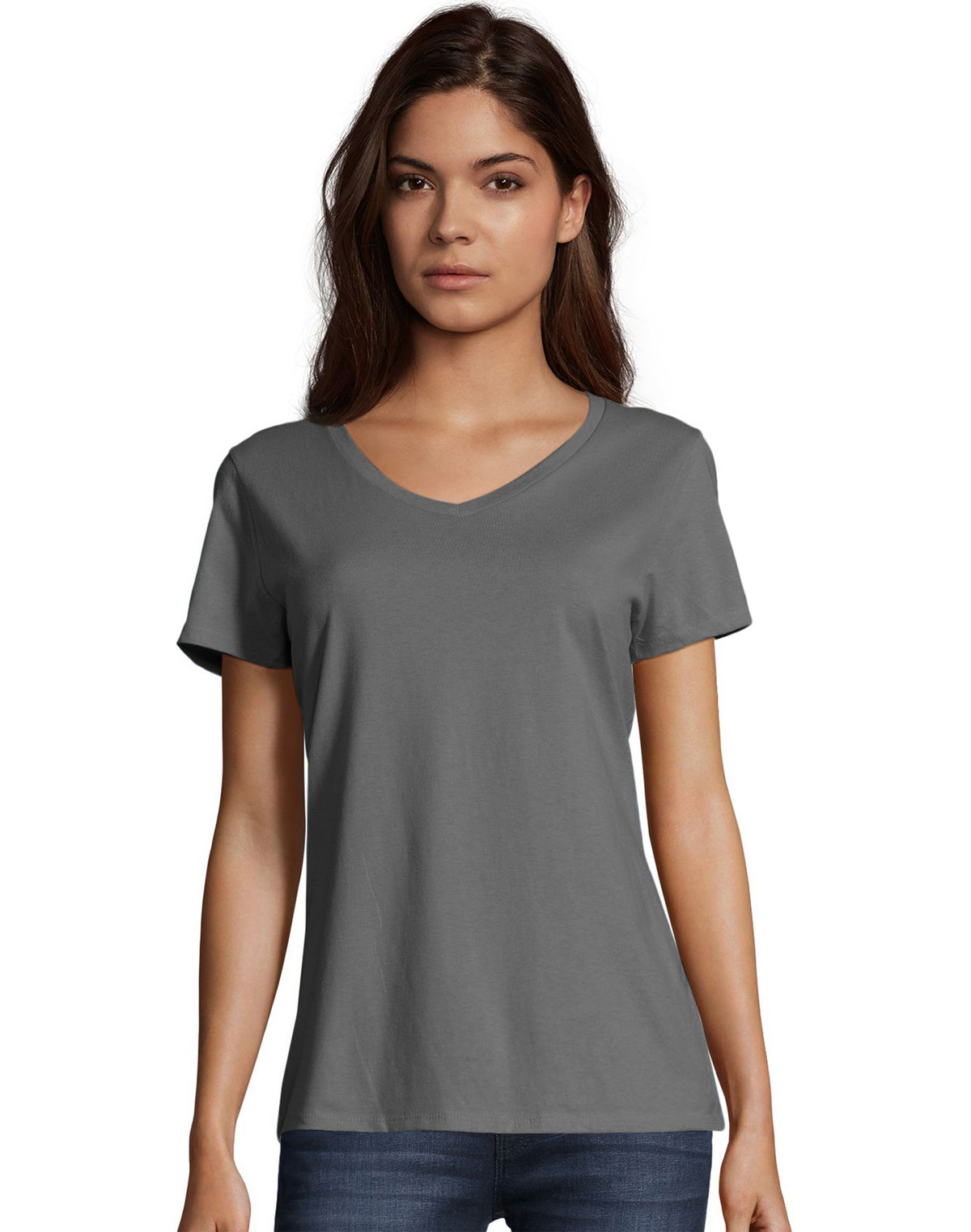 Hanes Womens Nano-T V-Neck T-Shirt